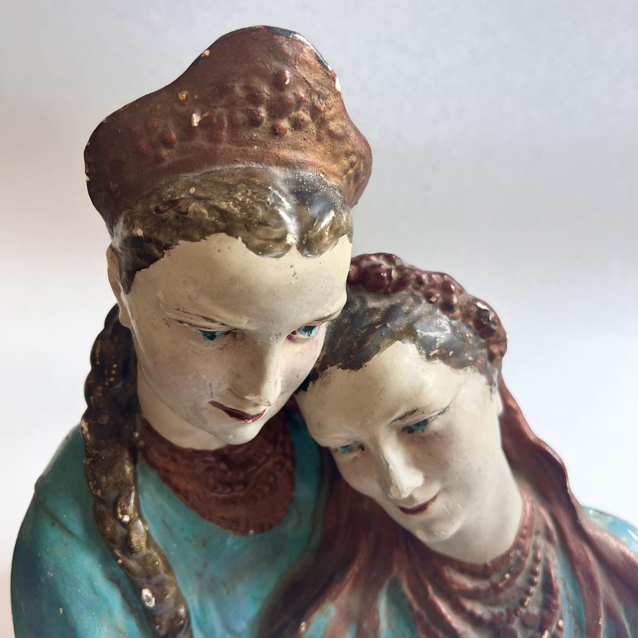 Vintage Vintage Gypsum Figure Sisters Collectible Handmade Ukraine Size ONE SIZE - 5 Thumbnail