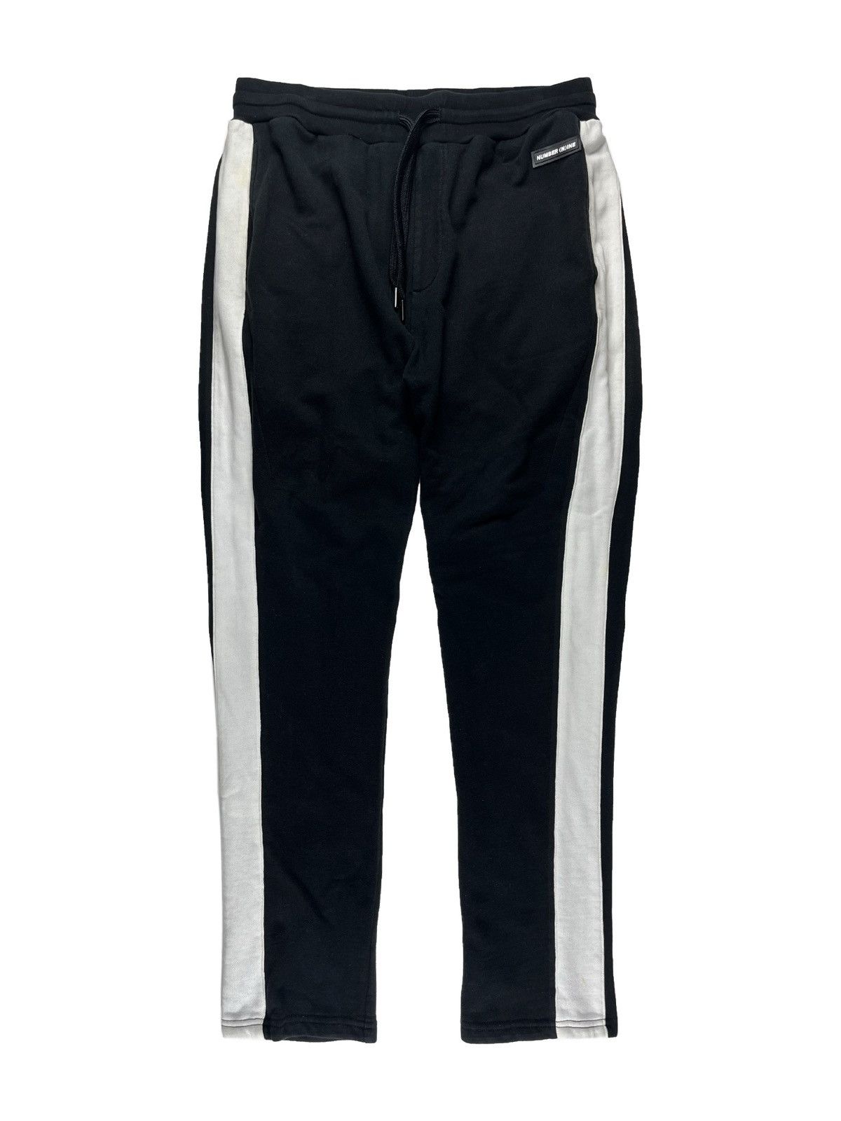 image of Number N Ine Number (N)Ine Black Tracksuit Striped Sweatpants, Men's (Size 30)