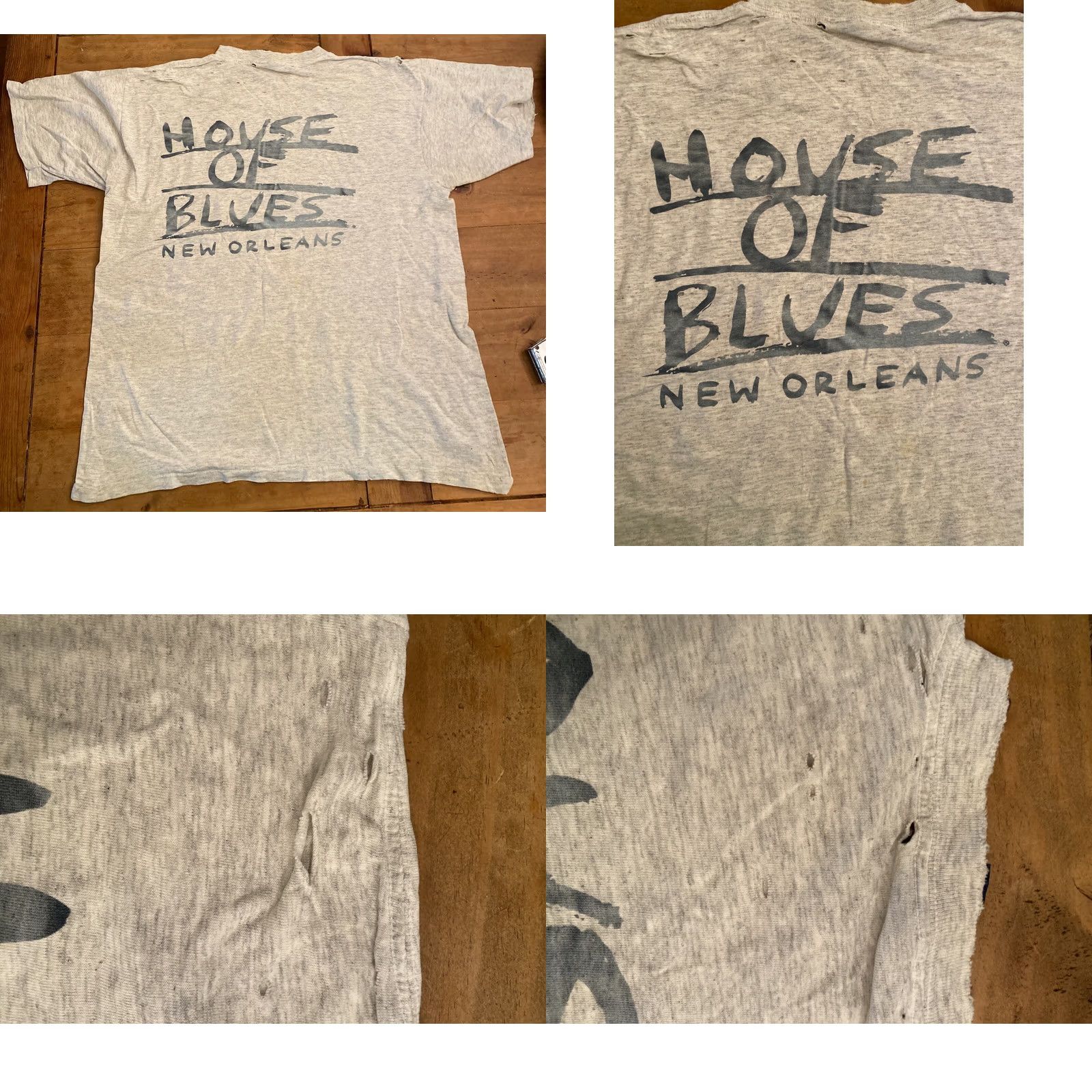 Vintage VINTAGE House Of Blues Shirt XL 90s New Orleans Single Stitch Bar Thrashed MmT Size US XL / EU 56 / 4 - 9 Thumbnail