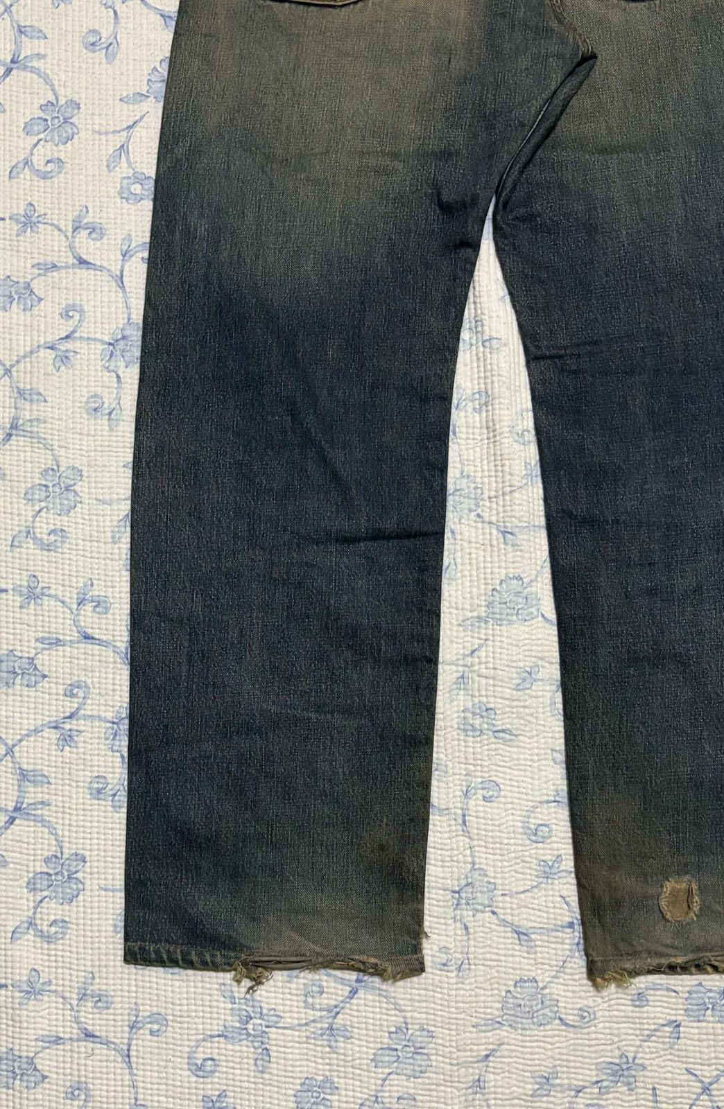 Edwin × Vintage Edwin Denim Pant Distressed Style made in Japan Size US 32 / EU 48 - 11 Thumbnail