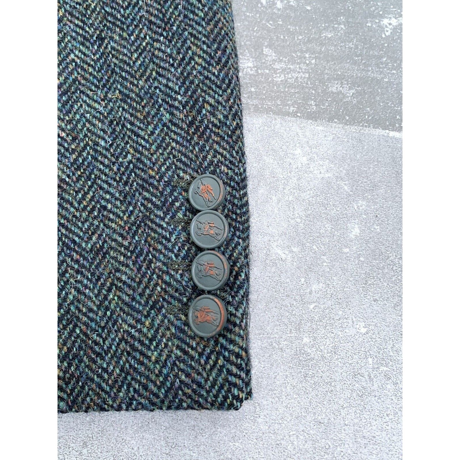 Burberry × Harris Tweed Men's BURBERRYS' HARRIS TWEED Sport Blazer Jacket Coat EU 52 Size 52R - 5 Thumbnail