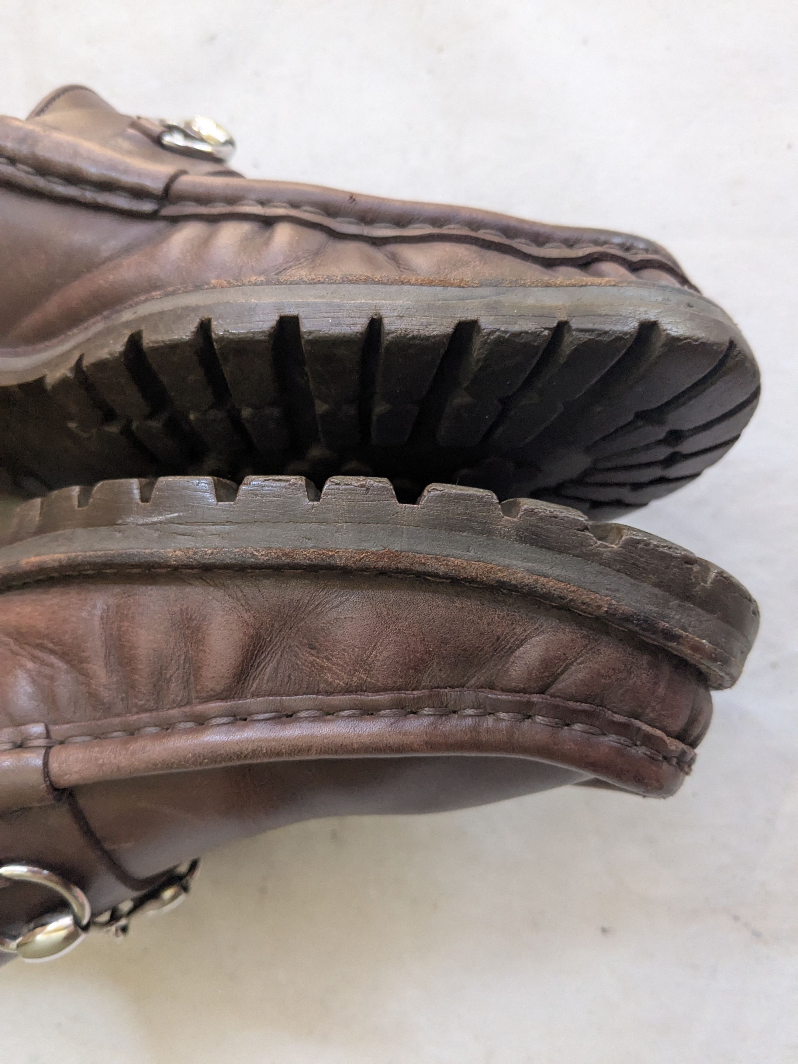 Gucci Gucci Horsebit Loafers Brown 10 D Leather Rubber Size US 10 / EU 43 - 11 Thumbnail