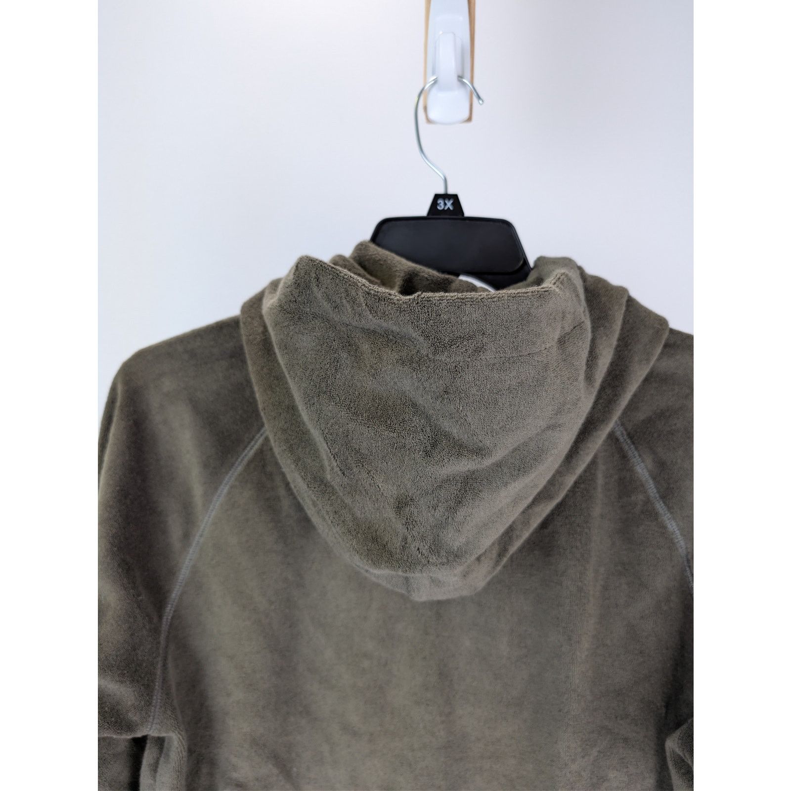 Tom Ford o1rshd1 CC20 Towelling cotton hoodie in green Size US M / EU 48-50 / 2 - 16 Thumbnail