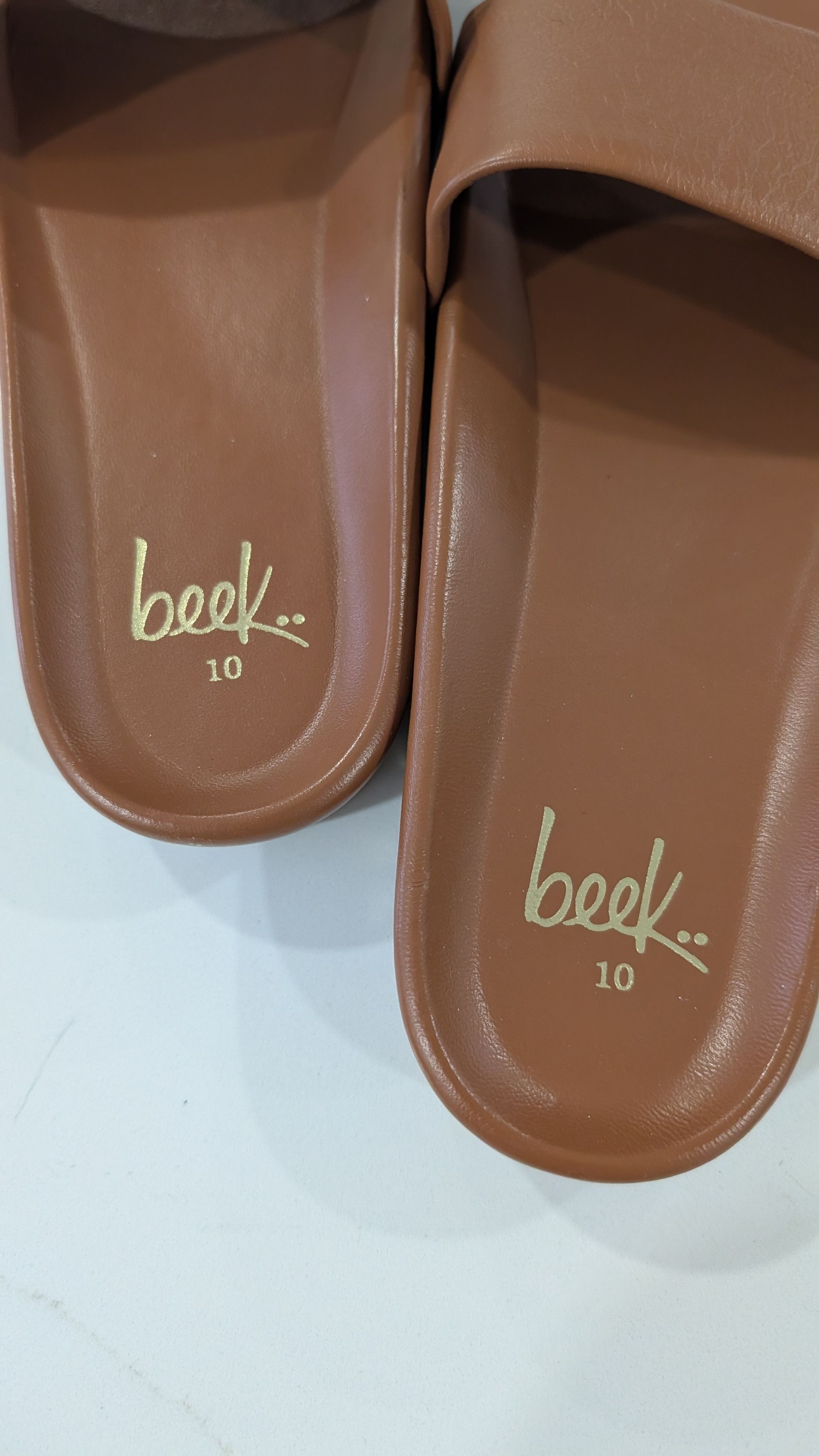 beek Beek Pelican Leather Slide Platform Sandal Tan Size 10 Size US 10 / IT 40 - 3 Thumbnail