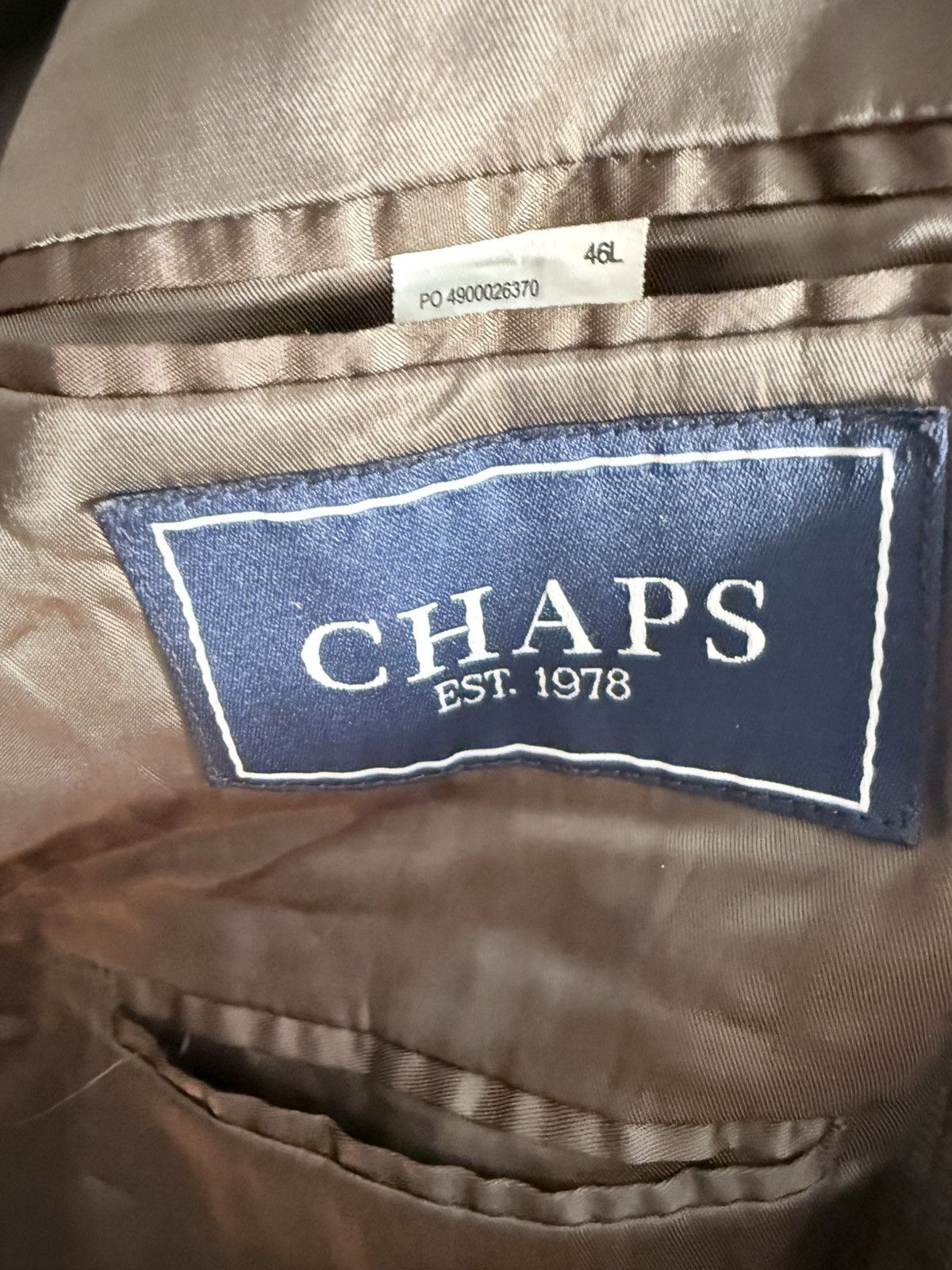 Chaps Brown Oversized Corduroy Blazer Size 46L - 4 Thumbnail