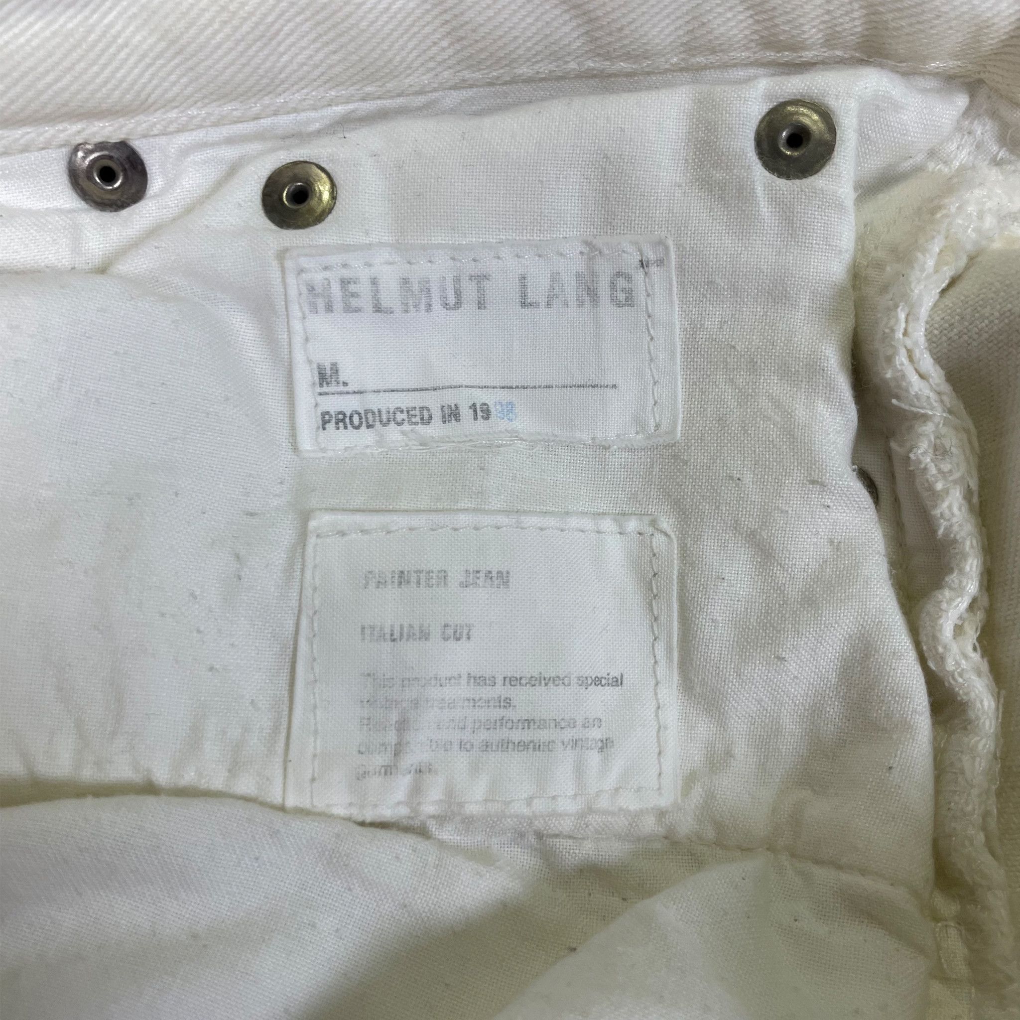 Helmut Lang Archive Helmut Lang Painter Denim White Jeans - 1999 Size US 28 / EU 44 - 2 Thumbnail