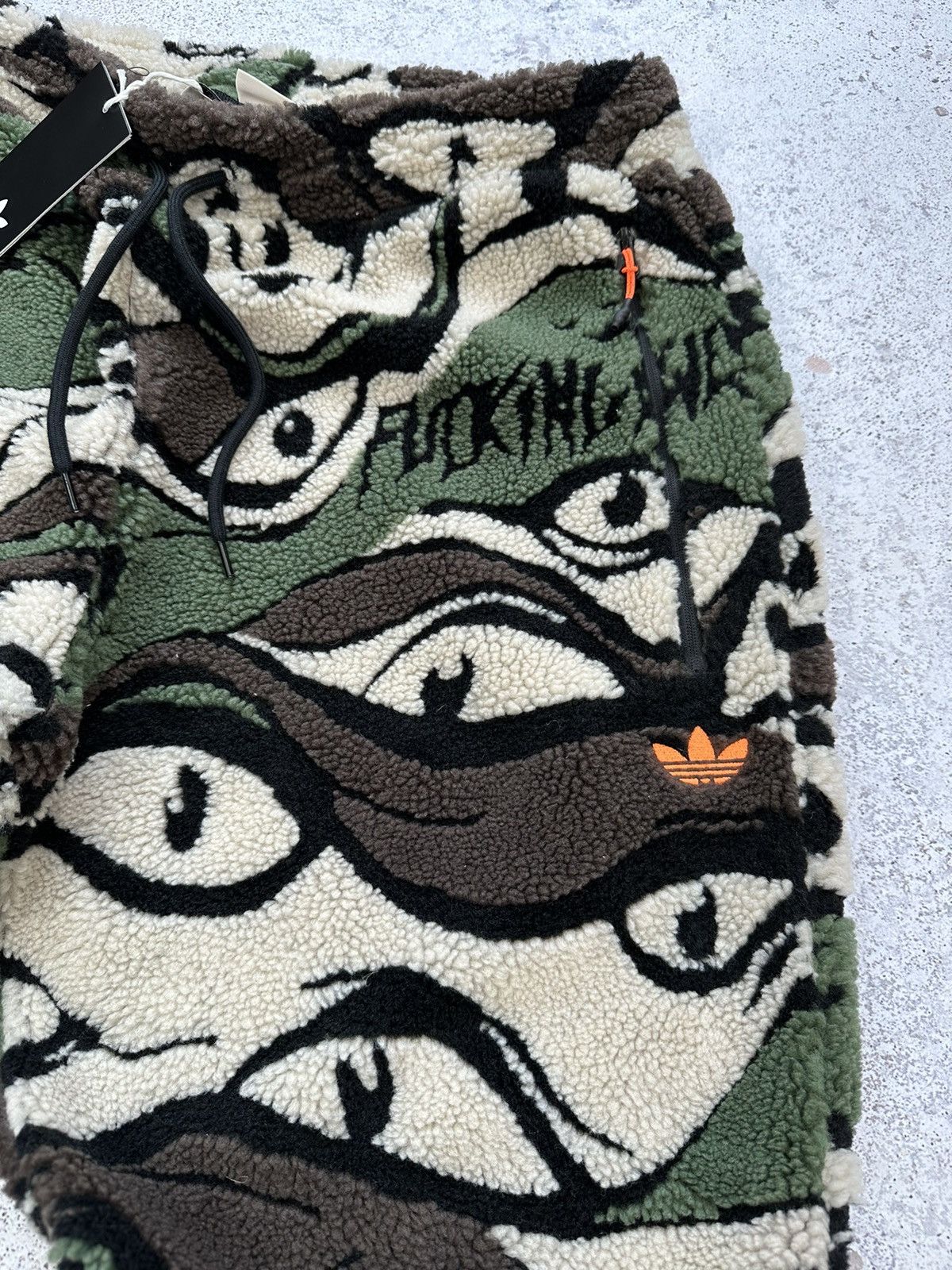 Adidas Fucking Awesome FA Adidas Sherpa Fleece Pants Eye Camo Men M Size US 32 / EU 48 - 5 Thumbnail