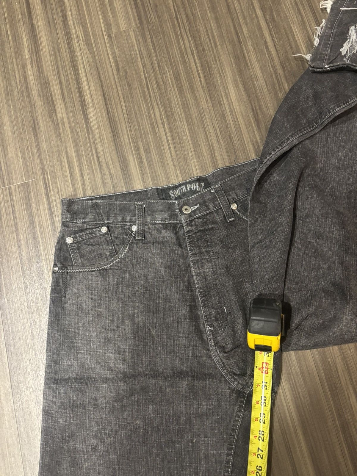 Southpole Vtg Y2K Southpole Baggy Jeans 36x30 Viva La Lucha Black Size US 36 / EU 52 - 4 Thumbnail