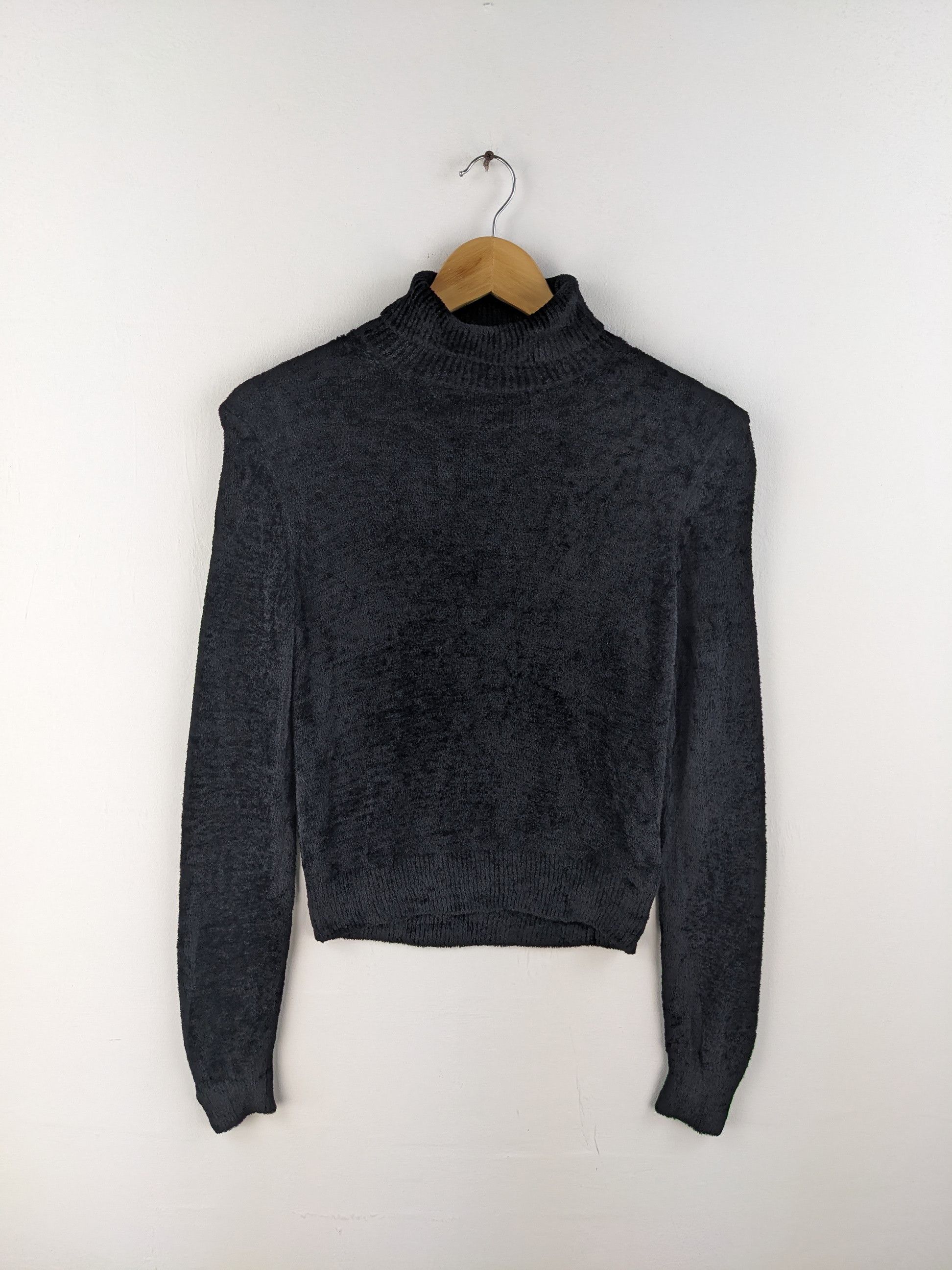 Comme des Garcons × Japanese Brand × Vintage Vintage Comme Des Garcons Fleece Sweater Turtle Neck Size S / US 4 / IT 40 - 1 Thumbnail