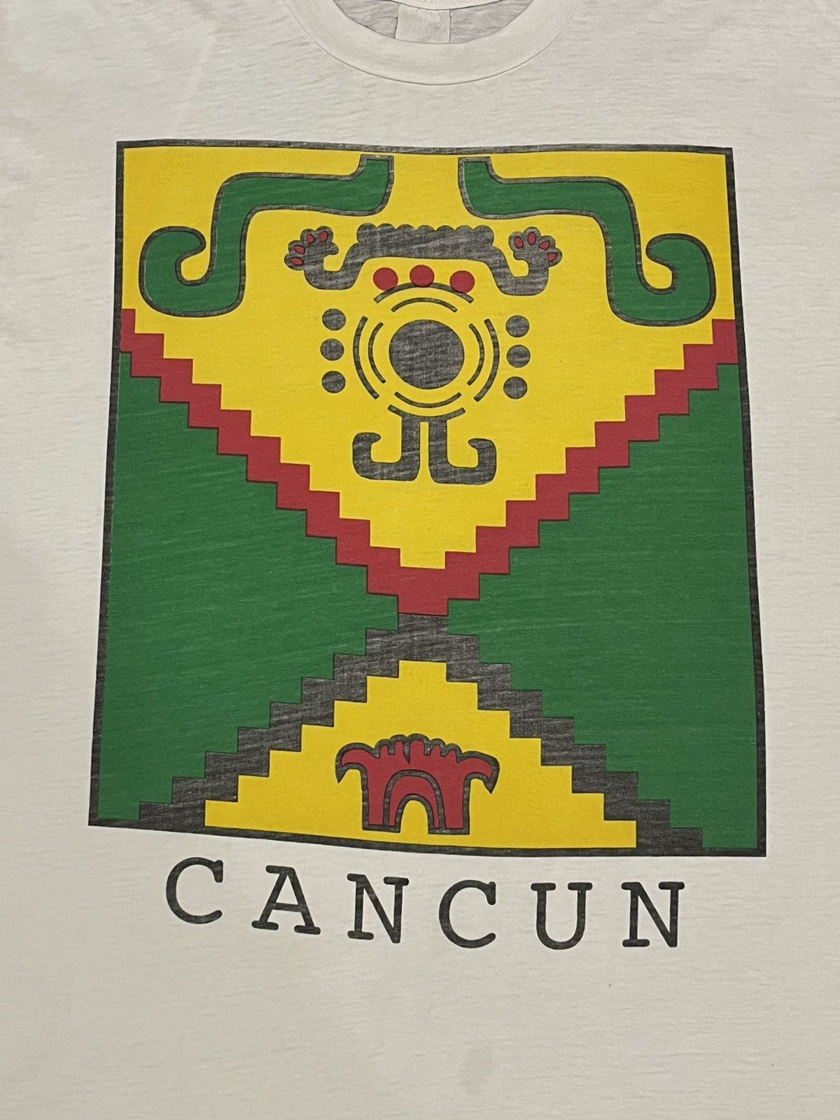 Vintage Vintage 90s Cancun Mexico Travel Novelty T Shirt Size US XL / EU 56 / 4 - 3 Thumbnail