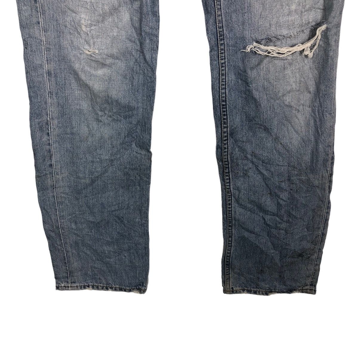 Levi's Made & Crafted 🔥RARE DISTRESSED DENIM JEAN SELVEDGES LEVI’S LEATHER PATCH Size US 29 - 4 Thumbnail