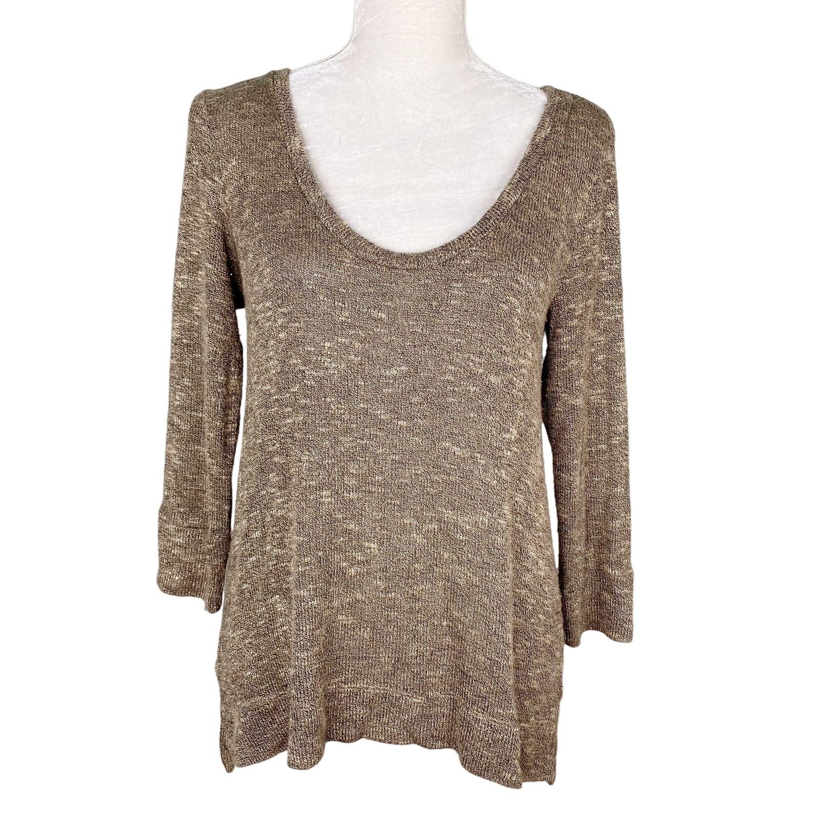 Other Soft Joie Sweater Small Boat Neck Beige Lightweight Size S / US 4 / IT 40 - 1 Thumbnail