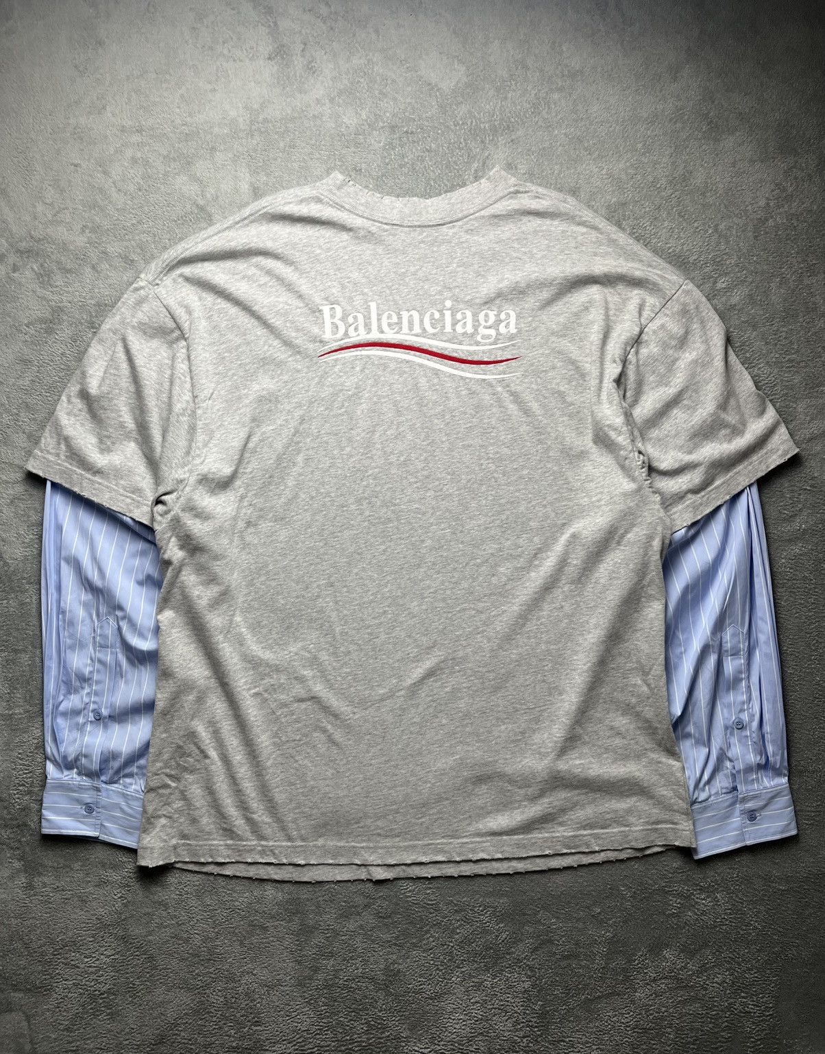 Balenciaga Balenciaga - SS/21 Political Campaign Layered Longsleeve Size US S / EU 44-46 / 1 - 10 Thumbnail