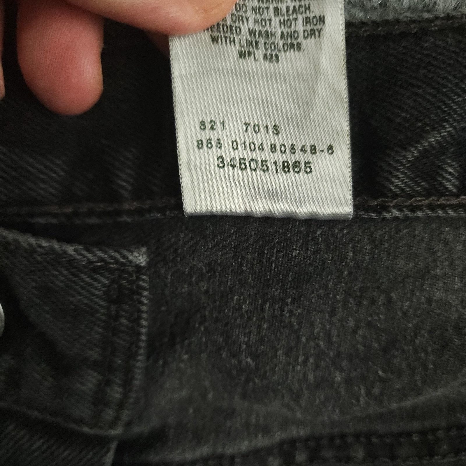 Levi's × Vintage Levis 505 Vtg Y2K Regular Fit Bermuda Faded Black 20" 36 Size US 36 / EU 52 - 7 Thumbnail