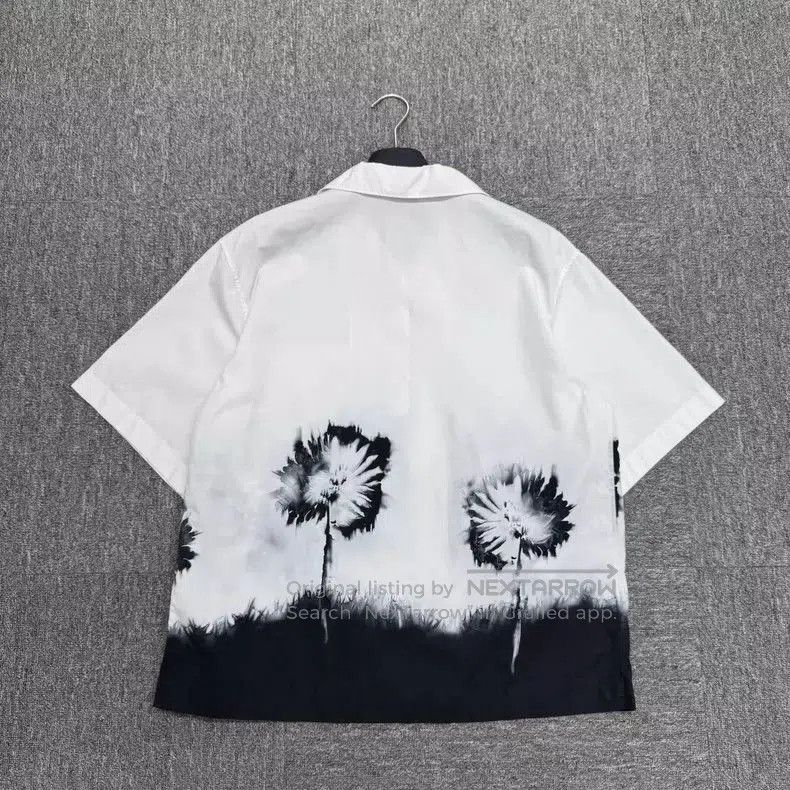 Prada Prada Tie-Dye Floral Short Sleeve Shirt-dmc. Size US M / EU 48-50 / 2 - 5 Thumbnail