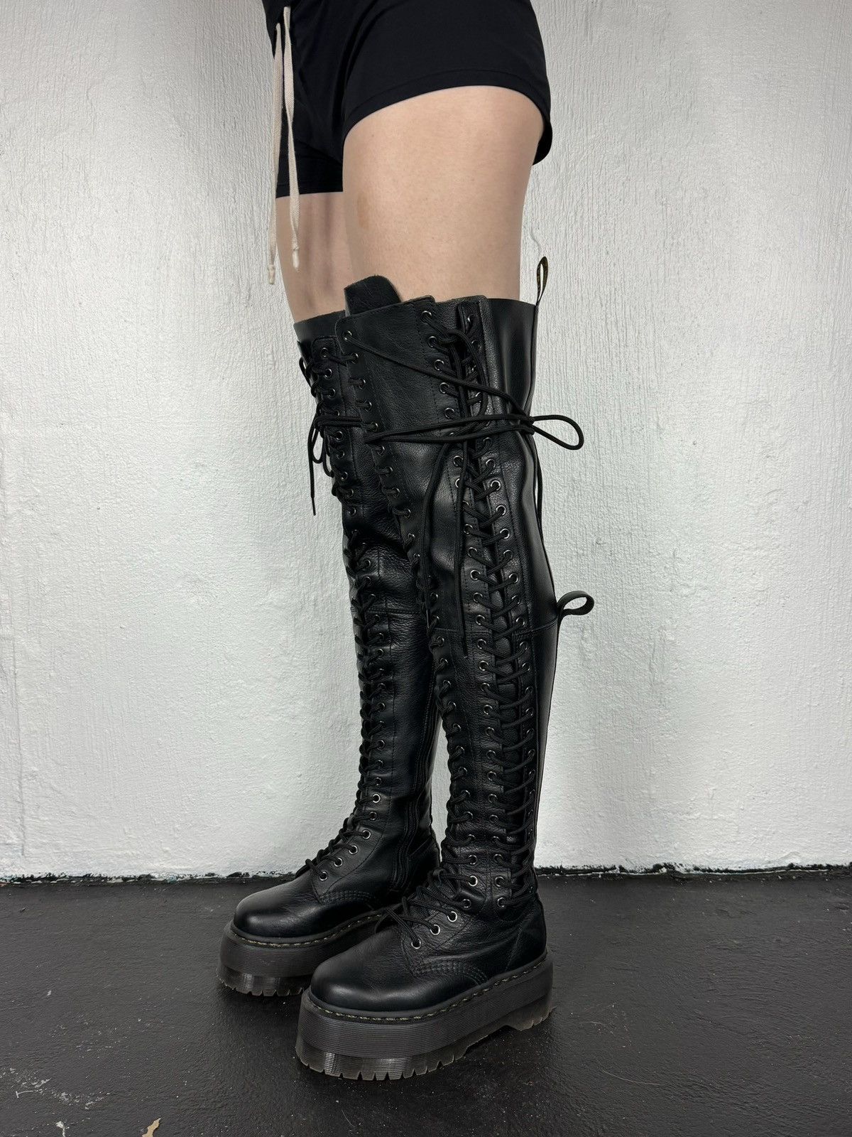 Dr. Martens Dr Martens Thigh High Lace Boots | Grailed