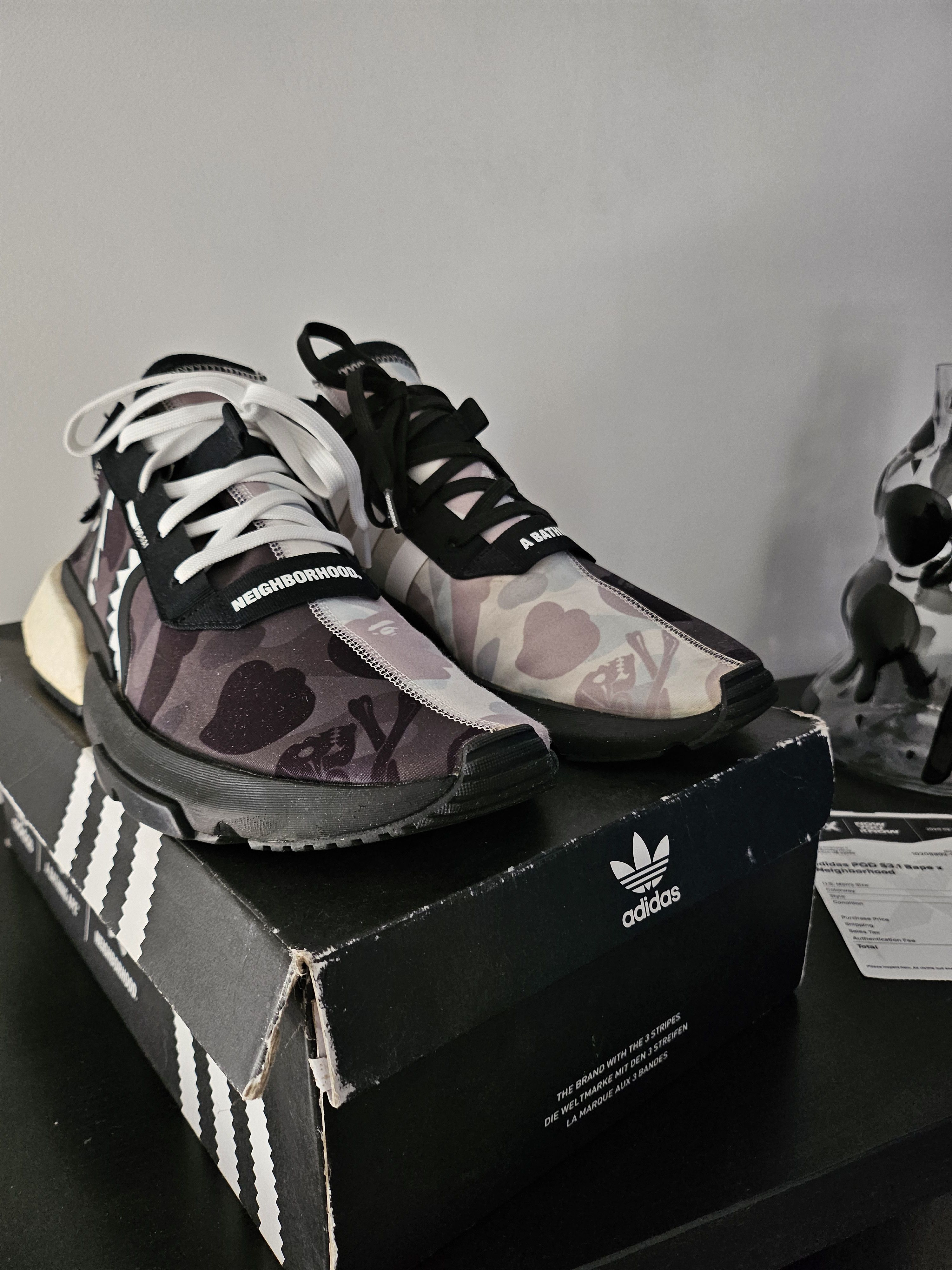 Adidas × Bape × Neighborhood Adidas pod s3.1 bape x neighborhood Size US 10.5 / EU 43-44 - 4 Thumbnail