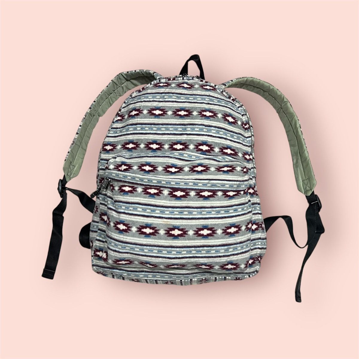 Uniqlo VINTAGE UNIQLO MICRO FLEECE NORDIC NATIVE BACKPACK Size ONE SIZE - 6 Thumbnail