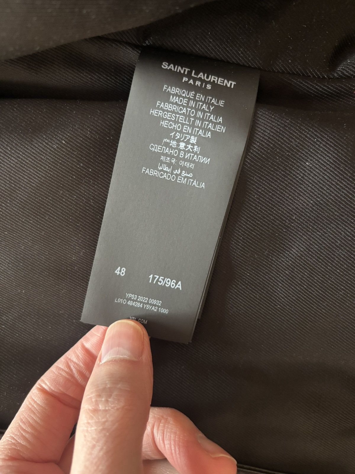 Saint Laurent Paris MOTORCYCLE JACKET IN PLUNGED LAMBSKIN Size 48 Size US M / EU 48-50 / 2 - 8 Thumbnail