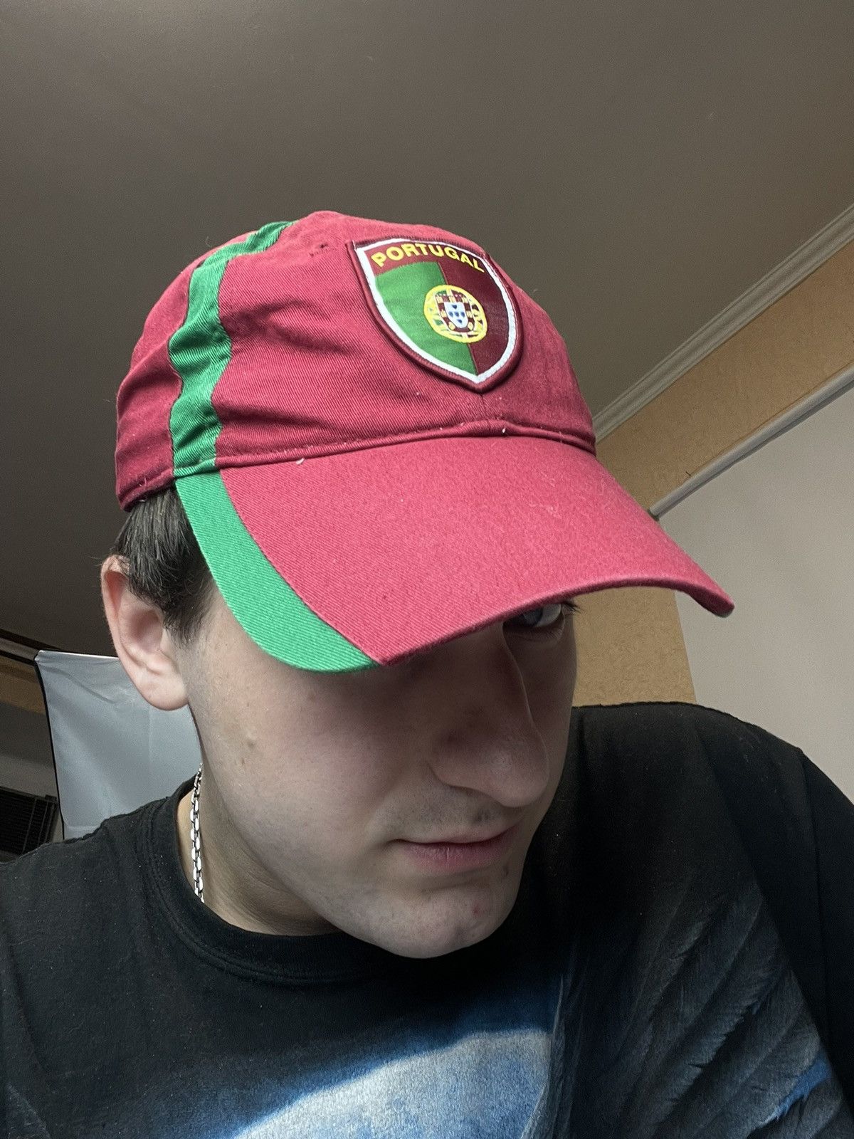 Vintage Portugal cap centre logo hat Size ONE SIZE - 5 Thumbnail