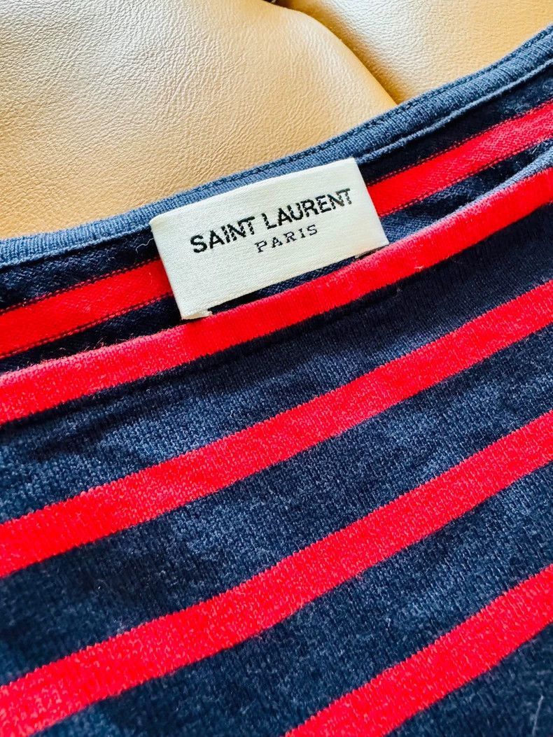Saint Laurent Paris Saint Laurent Paris Striped base long sleeved shirt-2508 Size US M / EU 48-50 / 2 - 6 Thumbnail