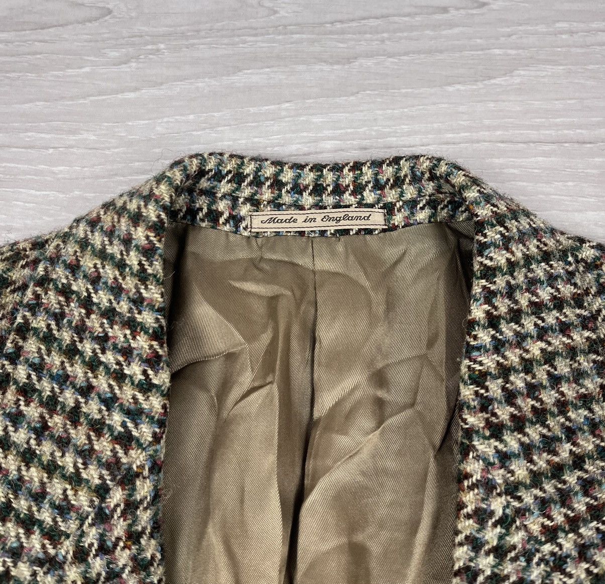 Harris Tweed Harris Tweed England Vintage 100% Wool Blazer Jacket Size 40R - 8 Thumbnail