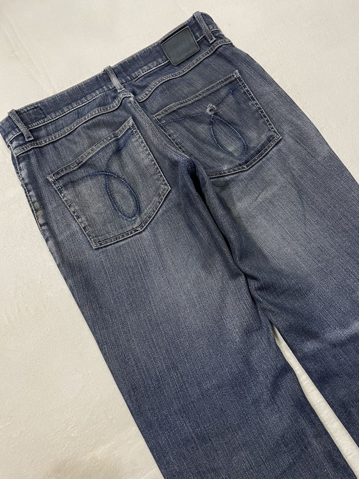 Calvin Klein Vintage Calvin Klein Jeans Straight Cut Distress Faded Jean Size US 33 - 18 Thumbnail
