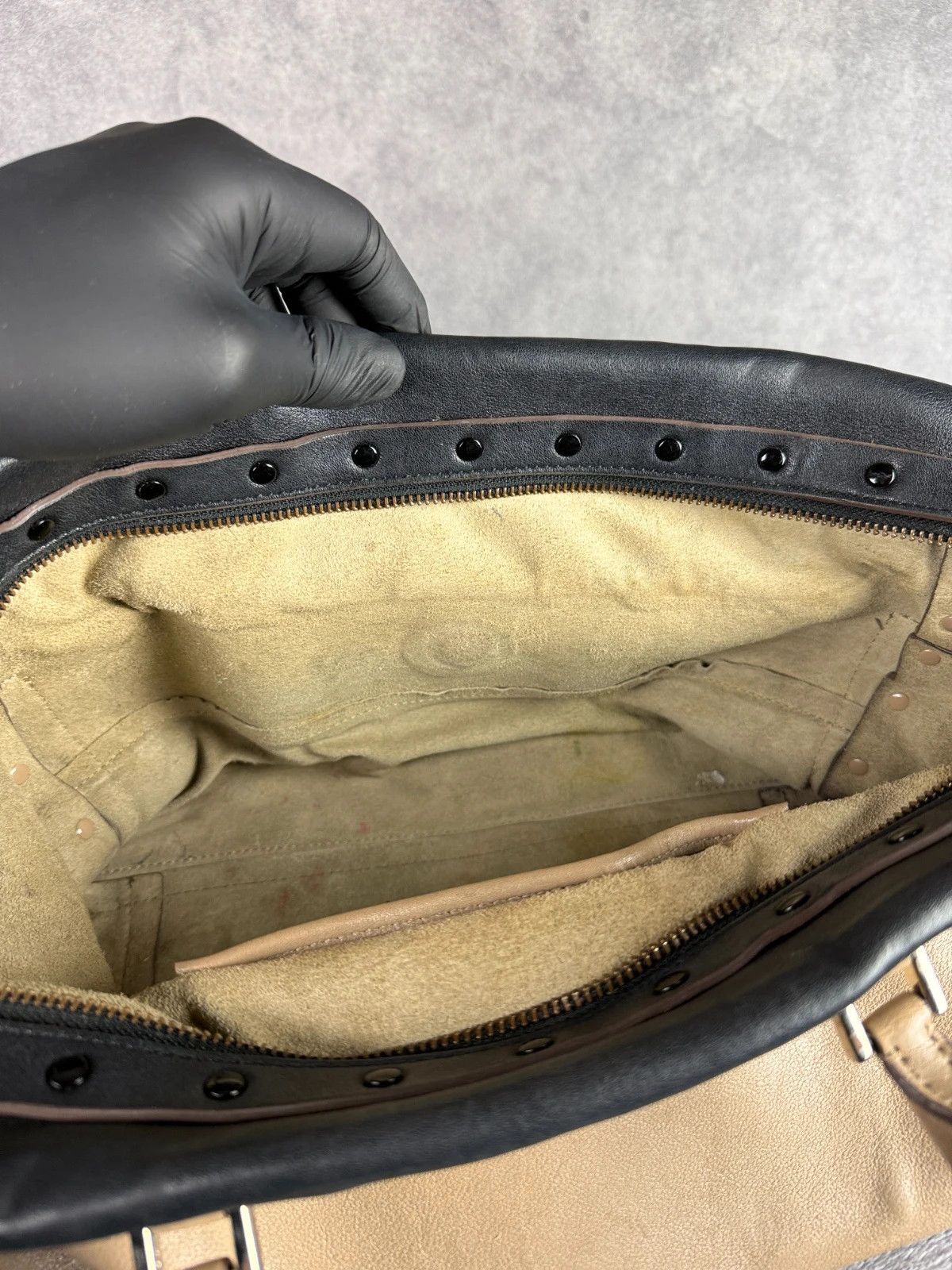 Anya Hindmarch Anya Hindmarch Leather Handbag Brown Black Logo Lock Size ONE SIZE - 16 Thumbnail