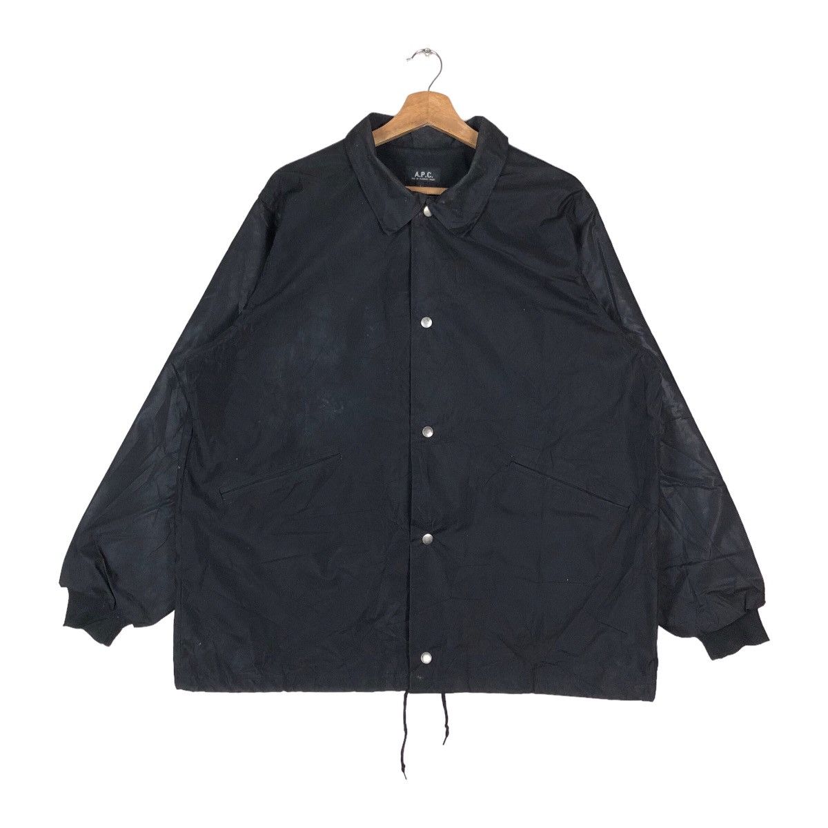 A.P.C. Vintage A.P.C. Studer Spell Out Snap Button Jacket Size US L / EU 52-54 / 3 - 1 Thumbnail