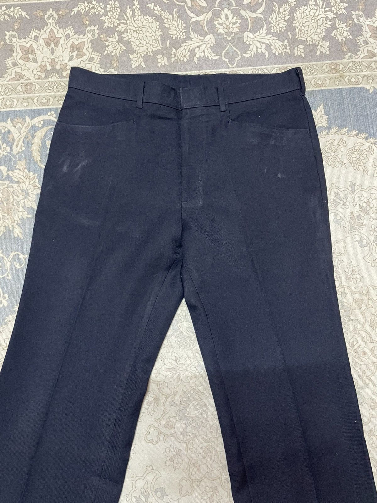 Levi's Vintage Levi’s Action Slack flare STA-PREST Navy Blue Retro Size US 36 / EU 52 - 4 Thumbnail