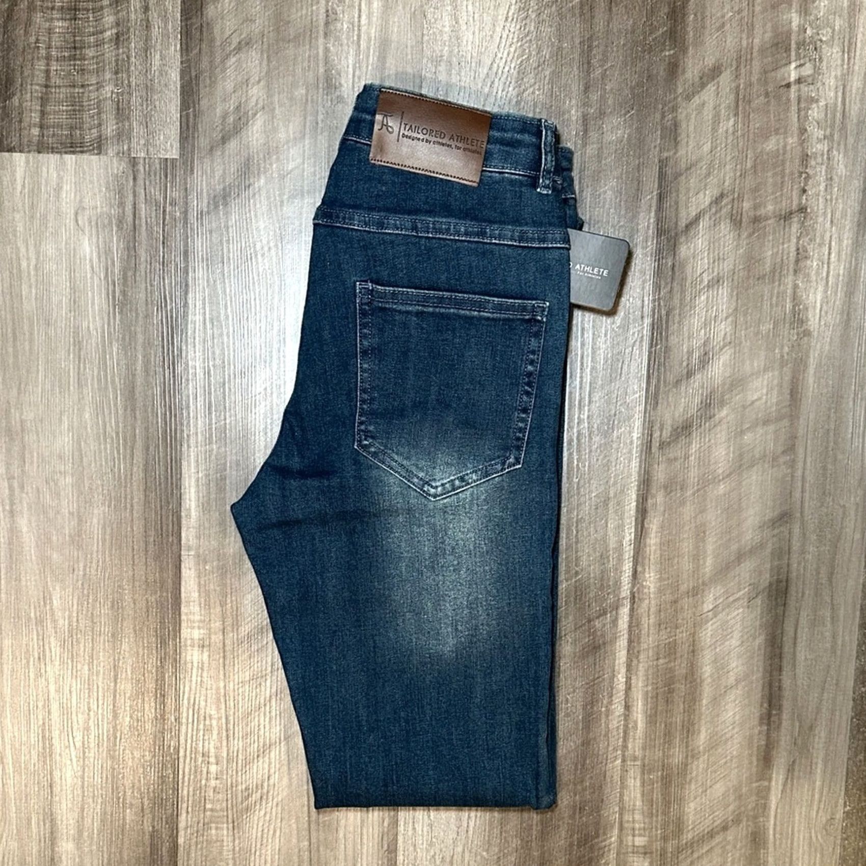Vintage Tailored Athlete Premium Stretch Slim Jeans Shirt? 30x28 Blue Mens Regular Tailored Athlete Jeep? Size US 30 / EU 46 - 2 Thumbnail