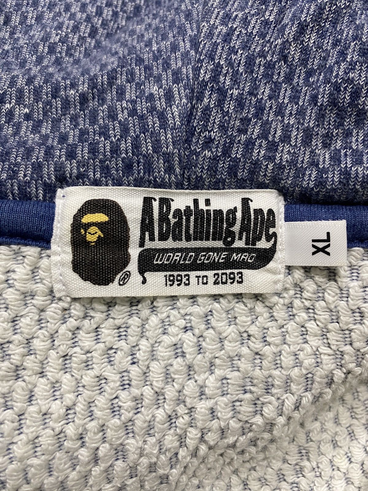 Bape Bape Shark Indigo Full Zip Hoodie Size US XL / EU 56 / 4 - 13 Thumbnail