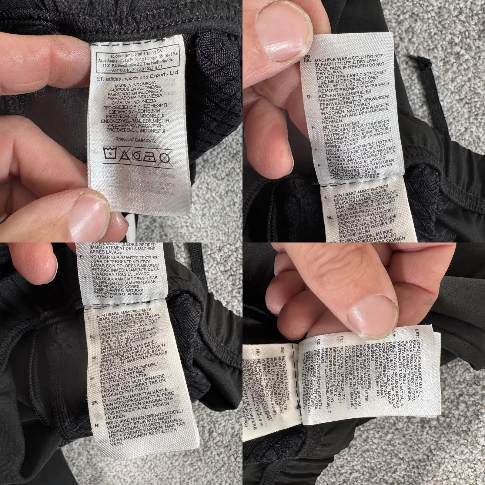 Adidas Adidas Energy Running Pants Black Small Climalite 3-Stripes Zip Pocket Gym Athleisure Womens Size 28" / US 6 / IT 42 - 9 Thumbnail