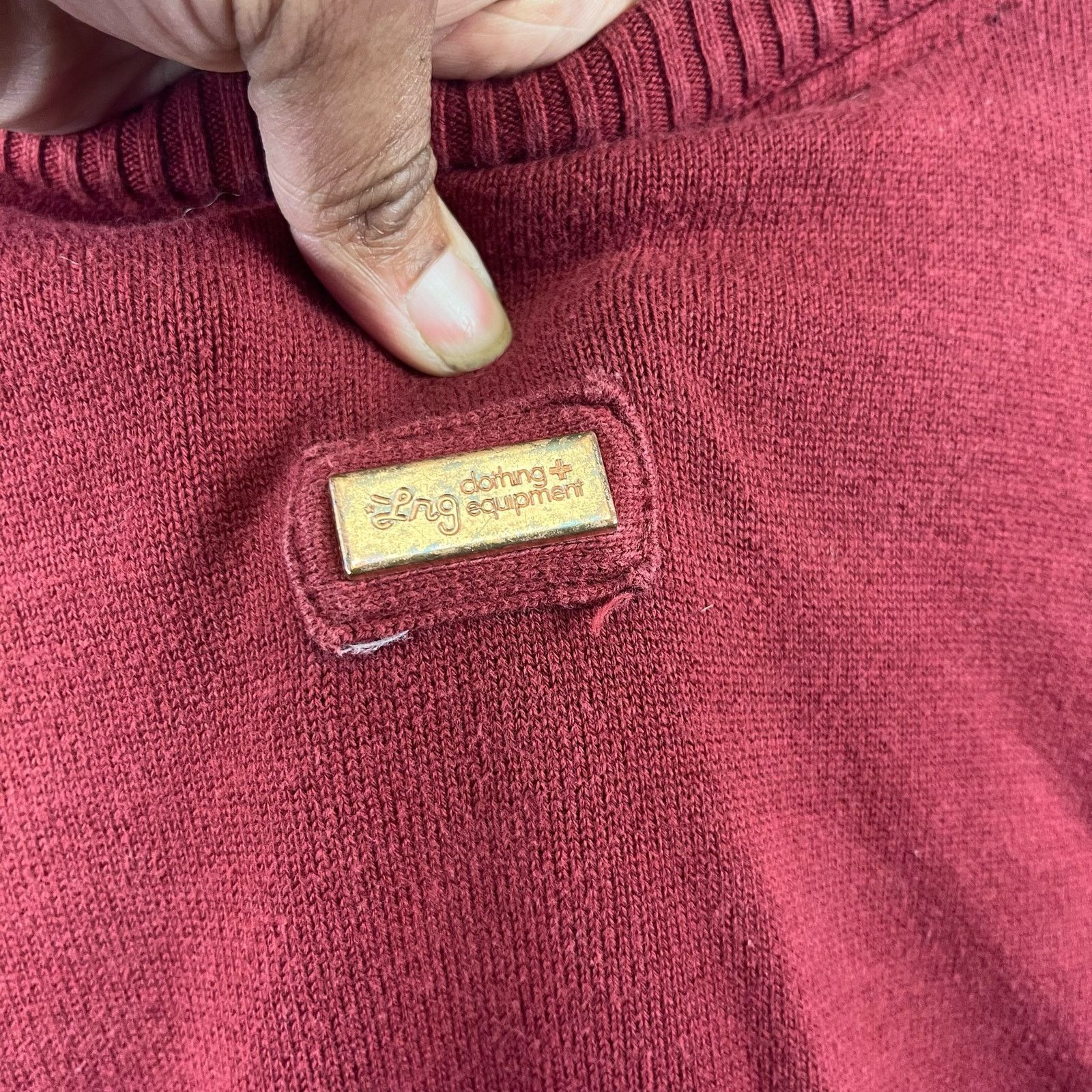 LRG Mens 4XL Vintage LRG Slow & Low Sweater Maroon Embroidered Size US XXL / EU 58 / 5 - 9 Thumbnail