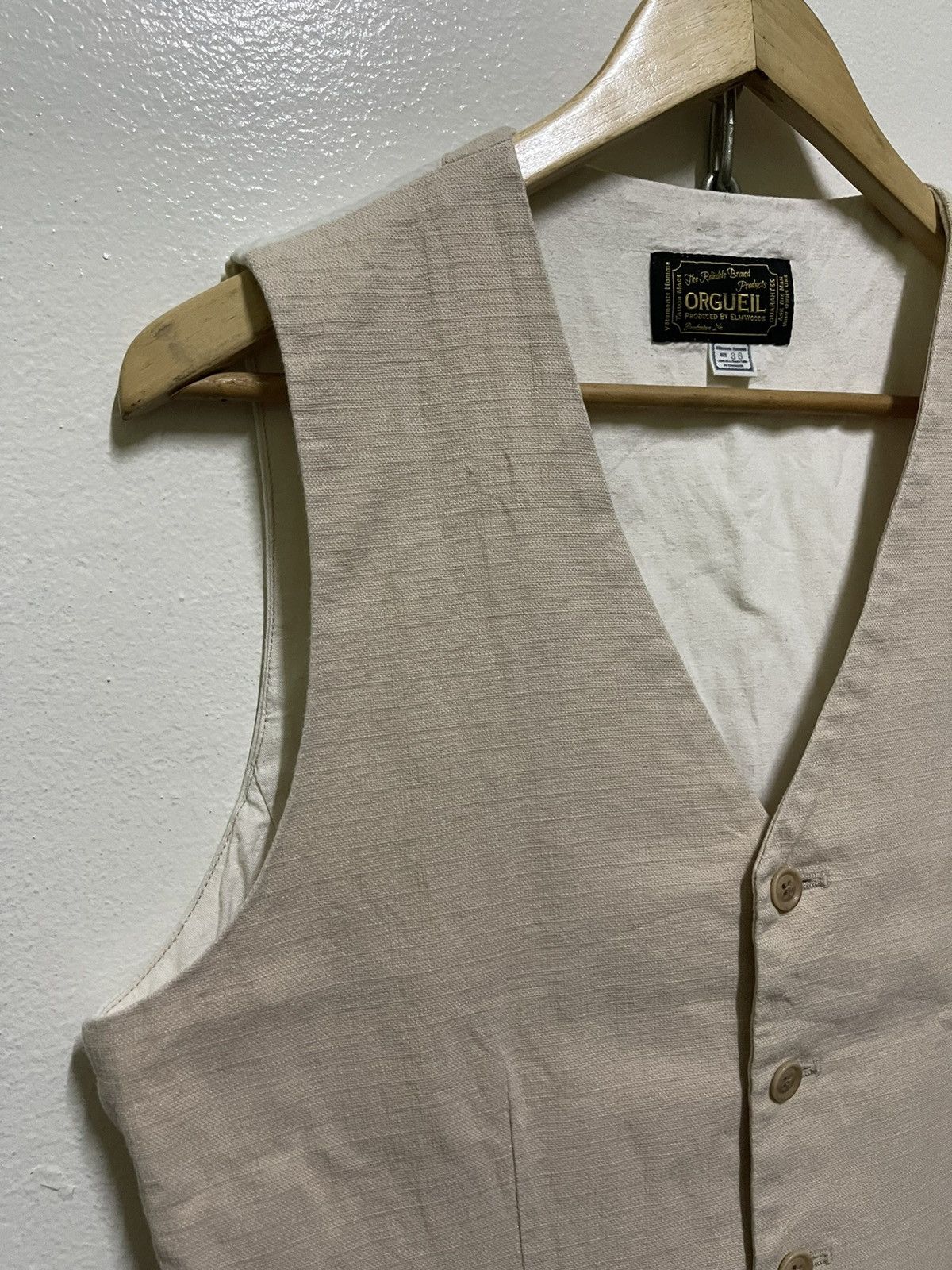 Japanese Brand Orgueil Vest Japan Size 38R - 2 Thumbnail