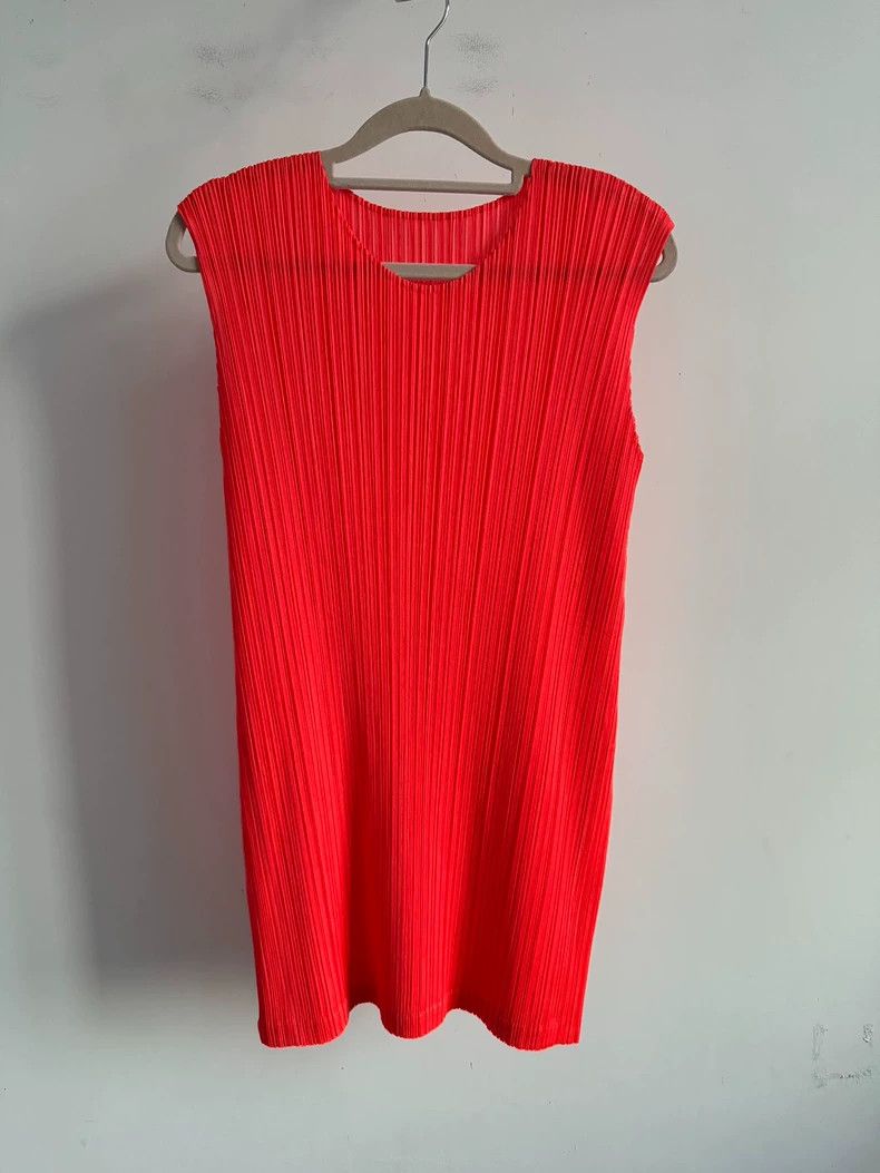 issey miyake Red dress 2505-Nextarrow