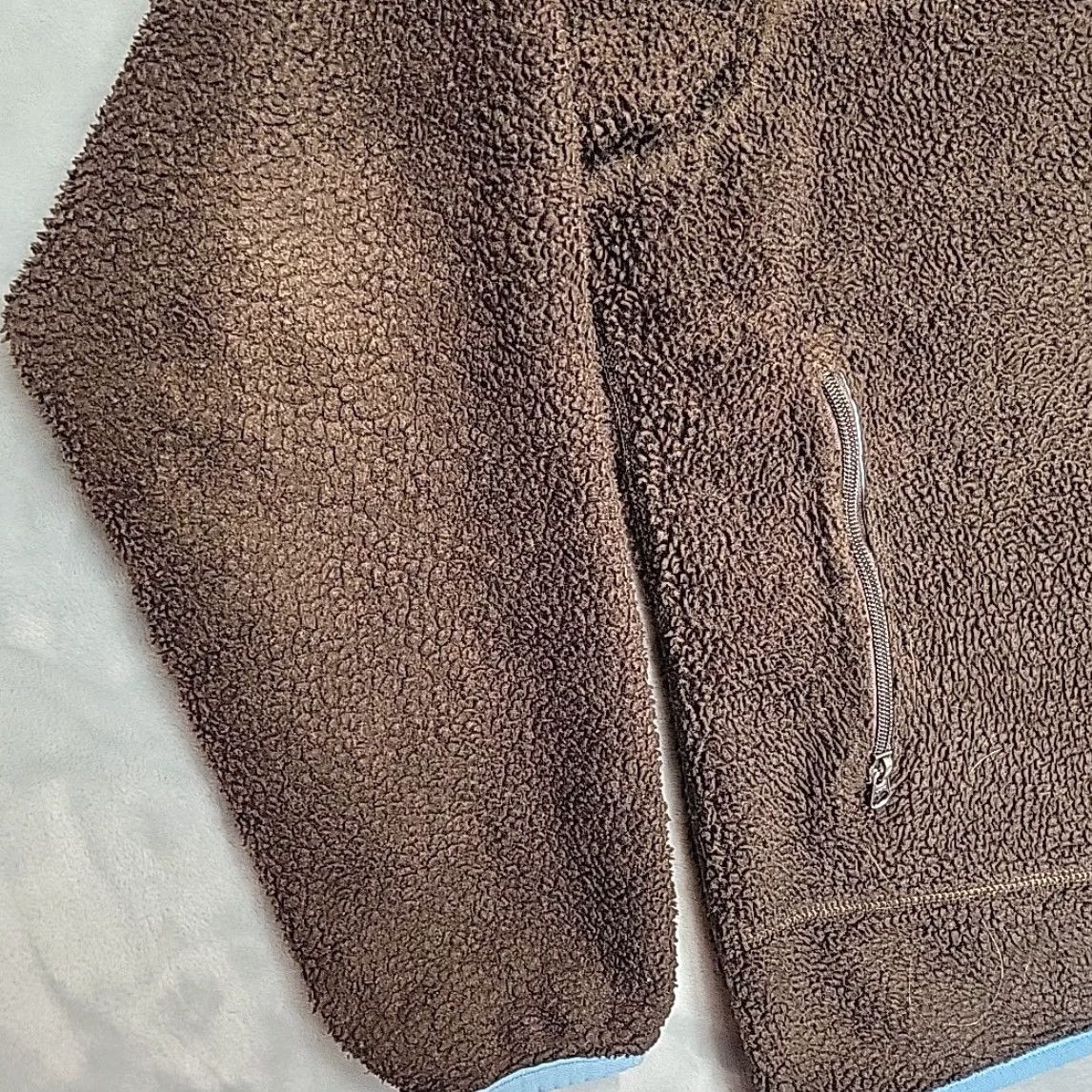 Patagonia VINTAGE Patagonia Jacket Mens XL Brown Teal Deep Pile Fleece Cardigan Retro X - Mens XL Brown Teal Deep Pile Fleece Cardigan Retro X Size US XL / EU 56 / 4 - 5 Thumbnail