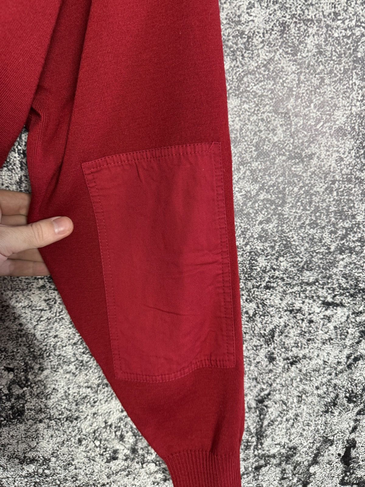 Paul & Shark Paul Shark Wool Sweater Red Henley Knit Made In Italy XL Size US XL / EU 56 / 4 - 17 Thumbnail