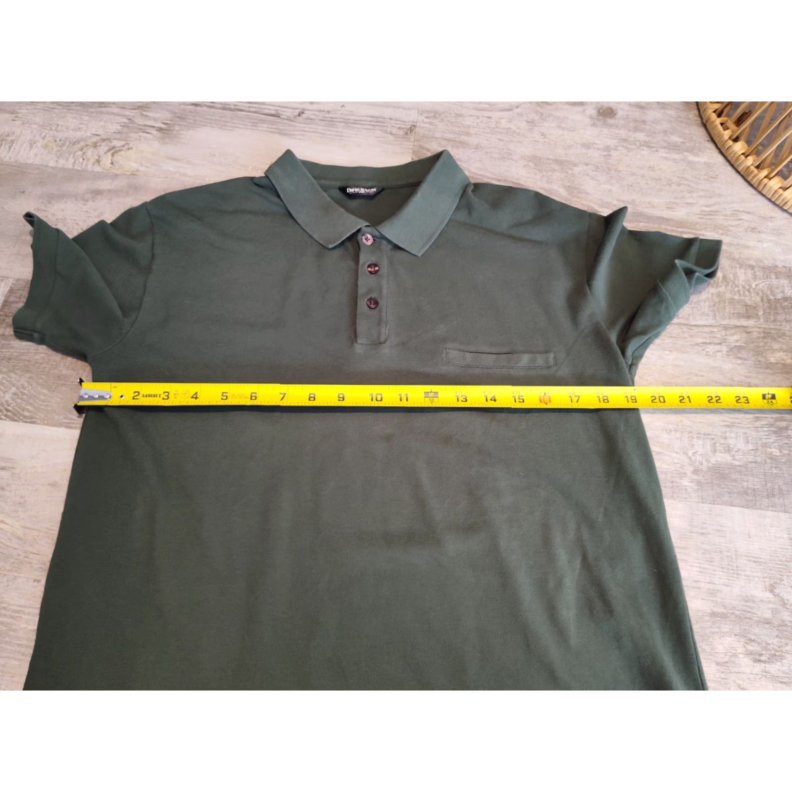 Vintage VINTAGE David August Mens Green Polo Shirt Size M Cotton Spandex Short Sleeve Casual Golf 90s Mens Size US M / EU 48-50 / 2 - 7 Thumbnail