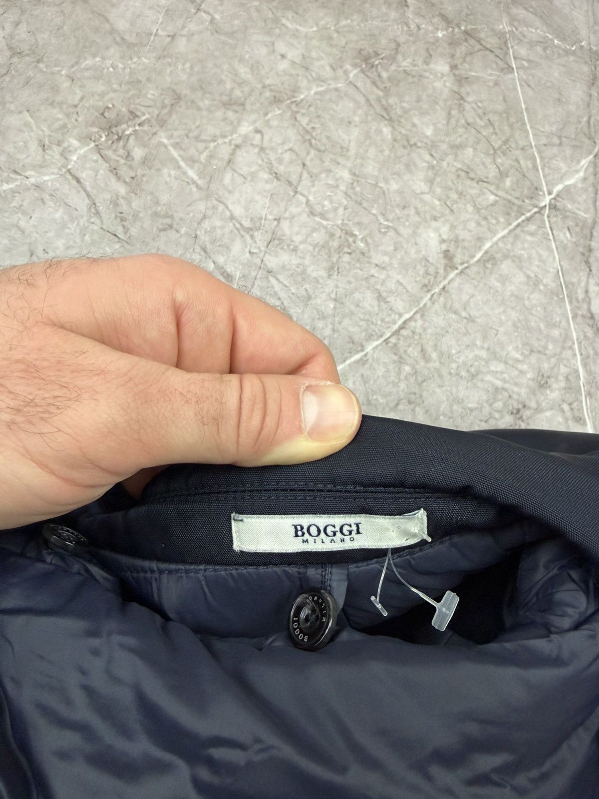 Boggi Men's Boggi Milano Padded Navy Coat Jacket Size 52 Size US L / EU 52-54 / 3 - 11 Thumbnail