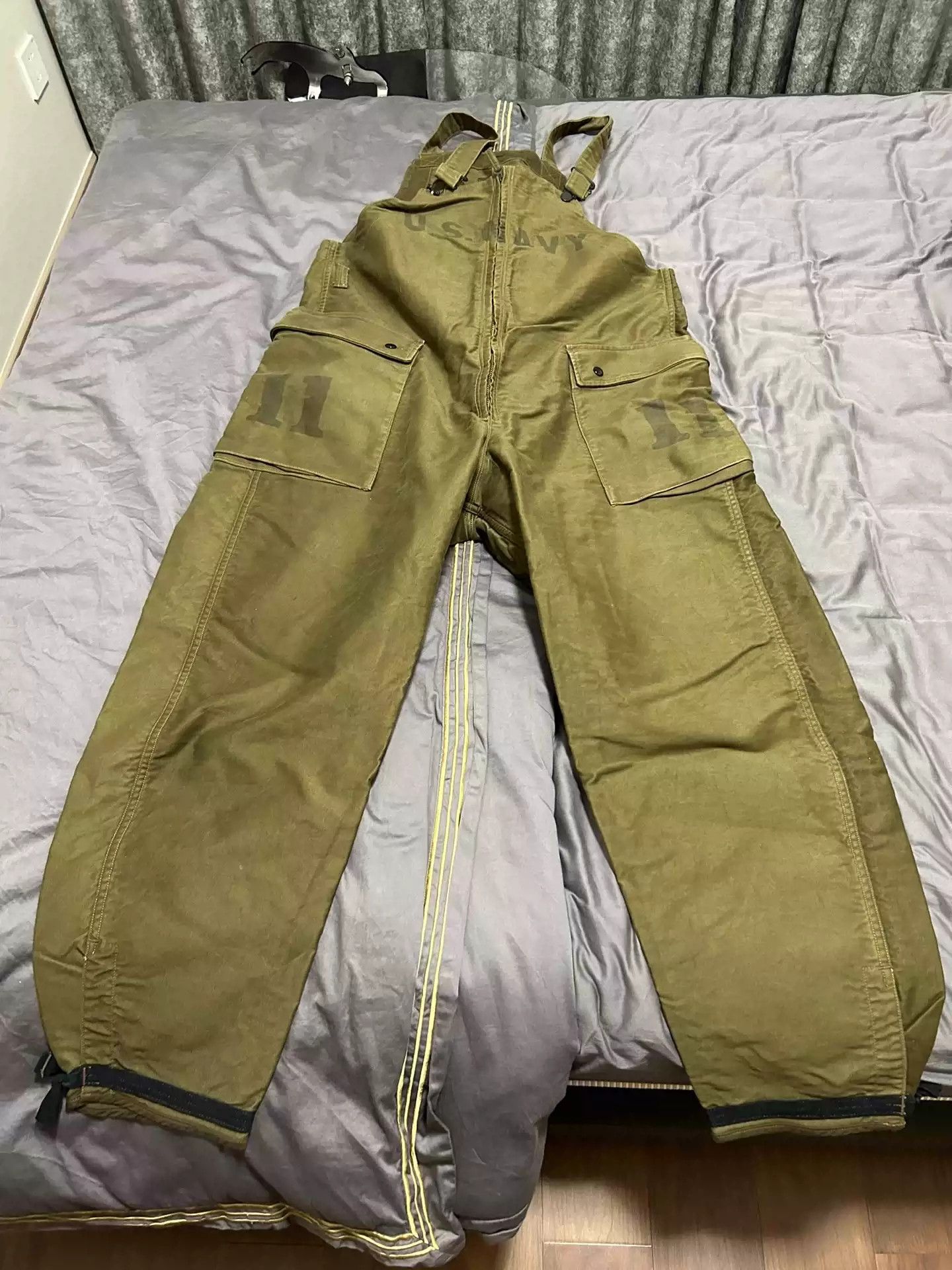 image of Freewheelers Bibstrap Pants in Green, Men's (Size 32)