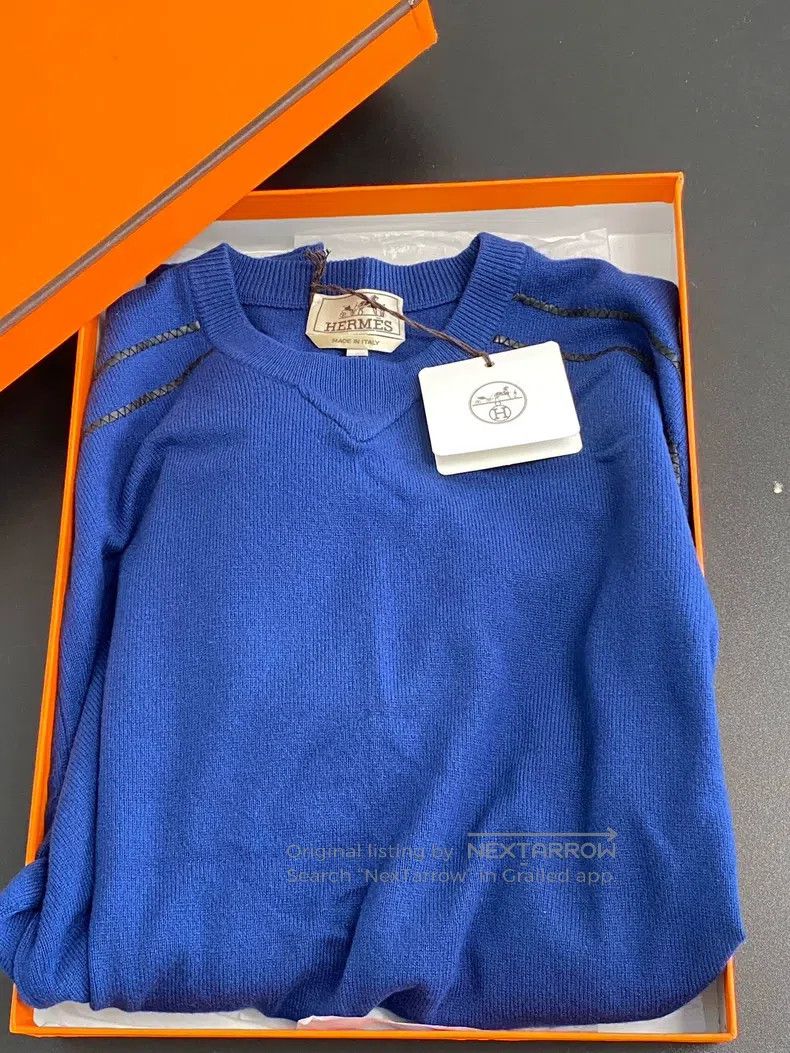 Hermes Hermes Turtleneck Knit Top, Scholar Blue Size US M / EU 48-50 / 2 - 1 Thumbnail