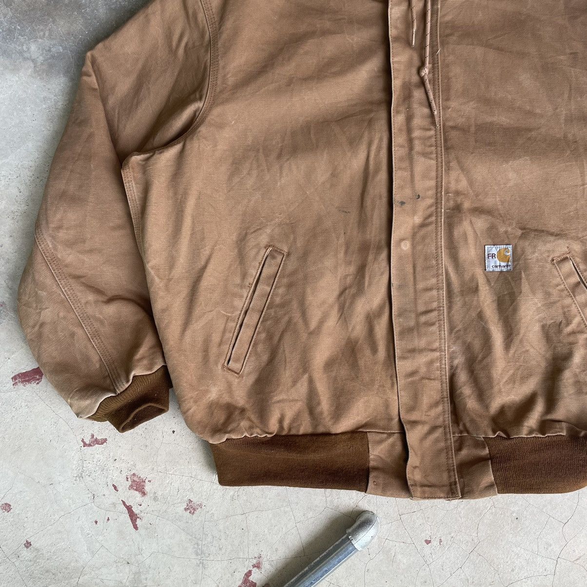 Carhartt Vintage 90s Carhartt FR Detroit Hoodie Fullzipper Jacket Size US XL / EU 56 / 4 - 8 Thumbnail