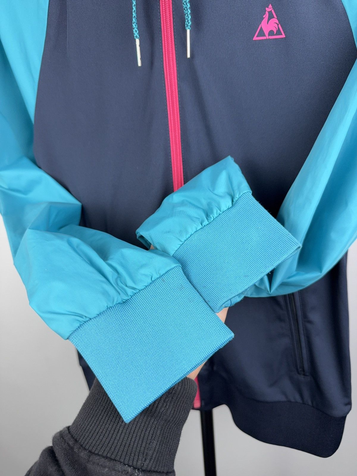 Le Coq Sportif Retro 00s Le Coq Sportif Colorblock Windbreaker Jacket M Size M / US 6-8 / IT 42-44 - 9 Thumbnail