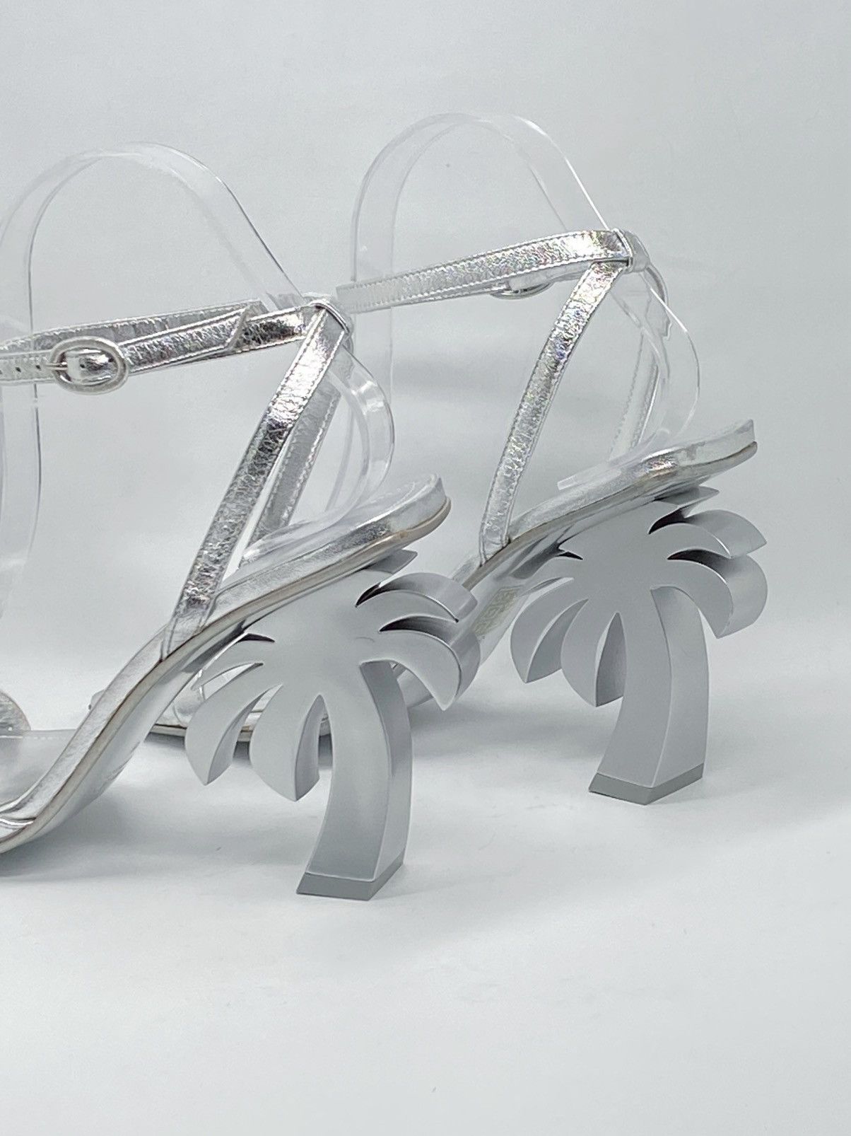 Palm Angels Palm Angels Palm metallic leather sandals size 38 Size US 8 / IT 38 - 9 Thumbnail