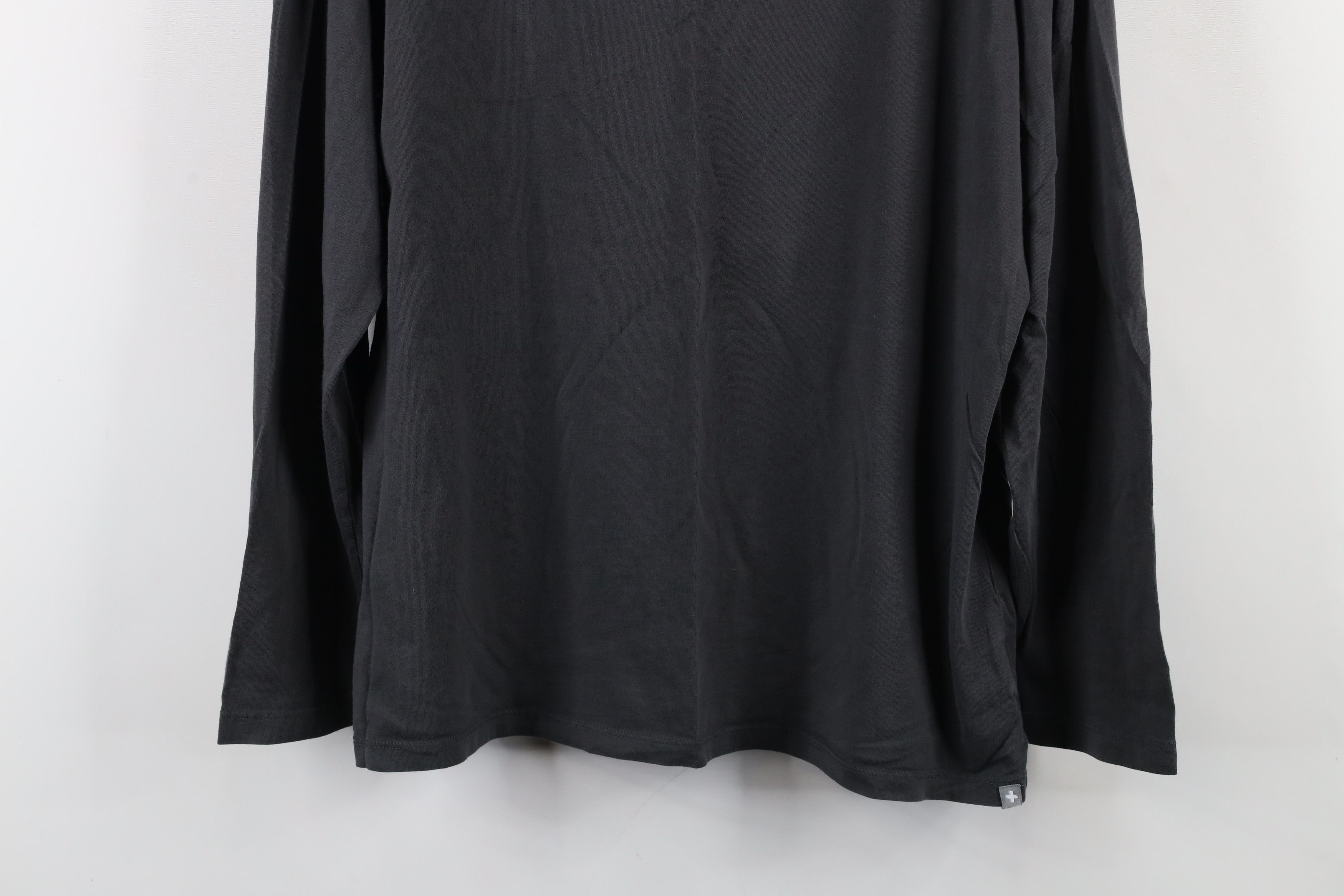 Vintage Figs Scrubs Pima Cotton Long Sleeve T-Shirt Dark Gray Size XL / US 12-14 / IT 48-50 - 3 Thumbnail