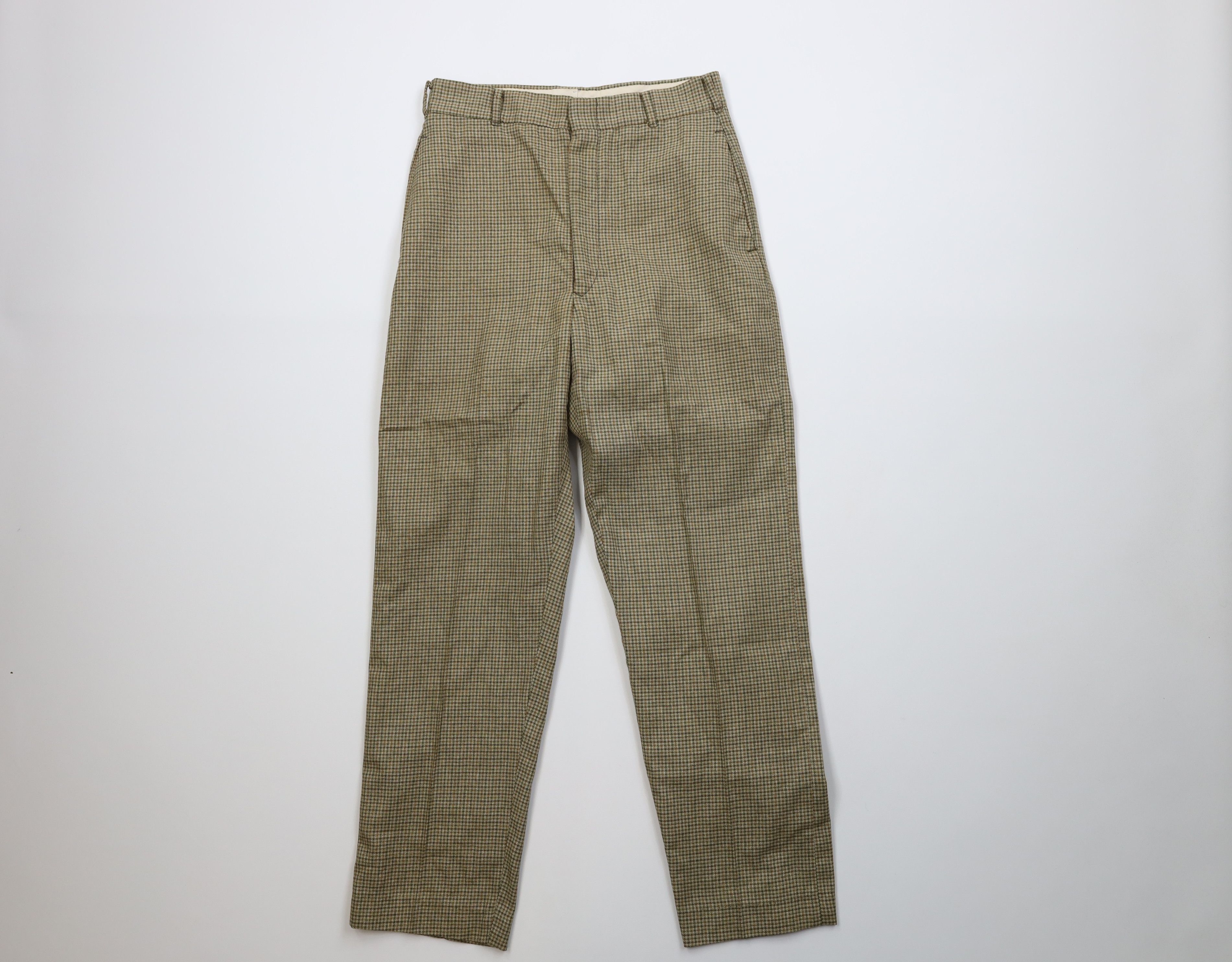 Vintage Vintage 50s Streetwear Straight Leg Chino Pants Plaid USA Size US 28 / EU 44 - 1 Thumbnail