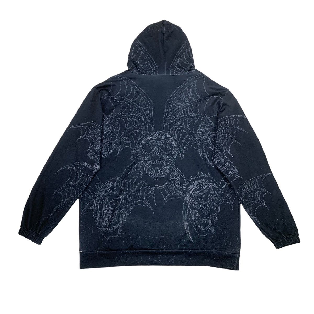 Japanese Brand Metal Skull full print Japanese Brand Hoodies Pullover Size US XL / EU 56 / 4 - 5 Thumbnail