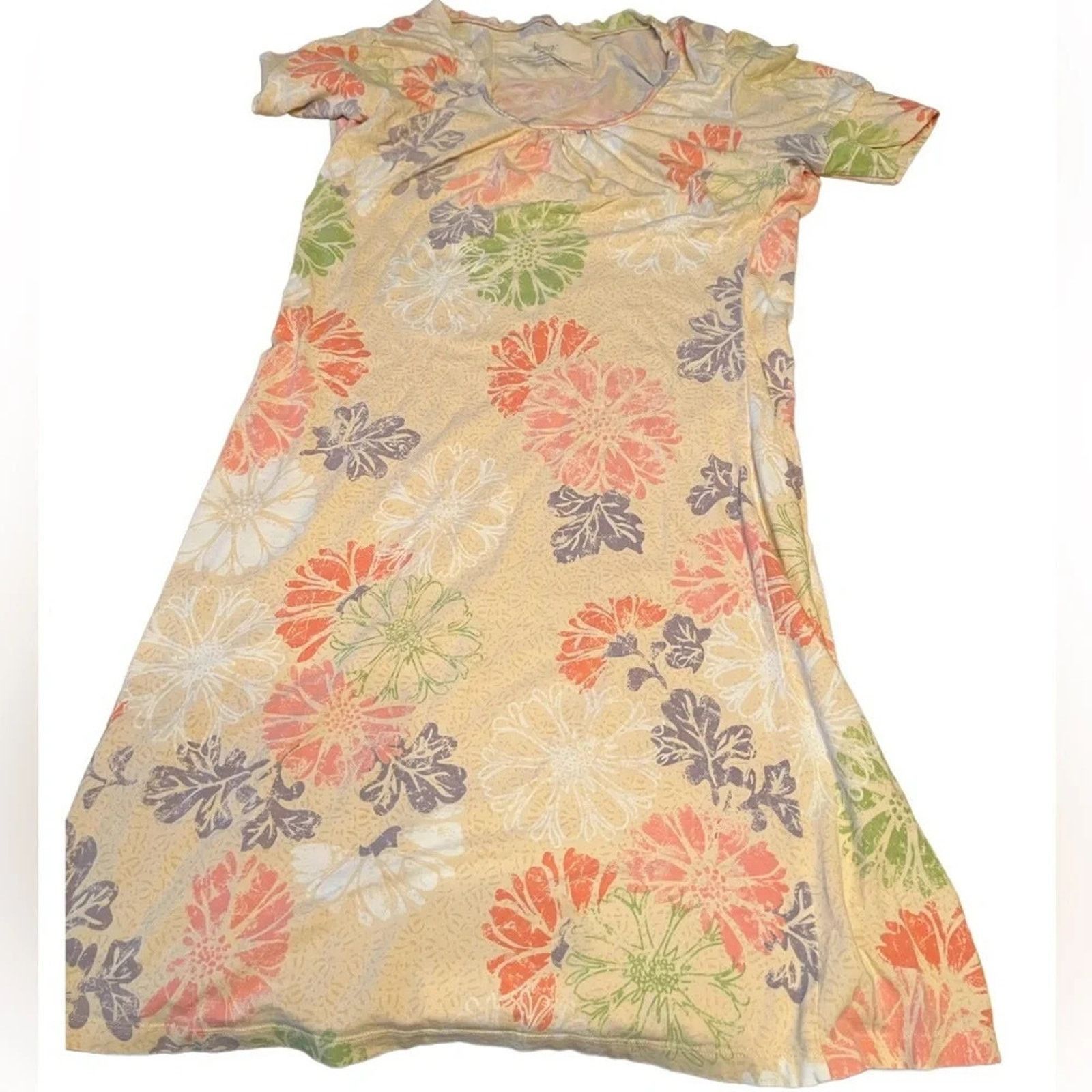 The Unbranded Brand Soma night gown, size Small. Floral print cotton pajamas. Size ONE SIZE - 1 Thumbnail