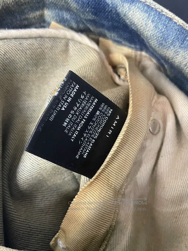 Amiri Amiri Rendered Old School Denim Jeans Size US 36 / EU 52 - 4 Thumbnail